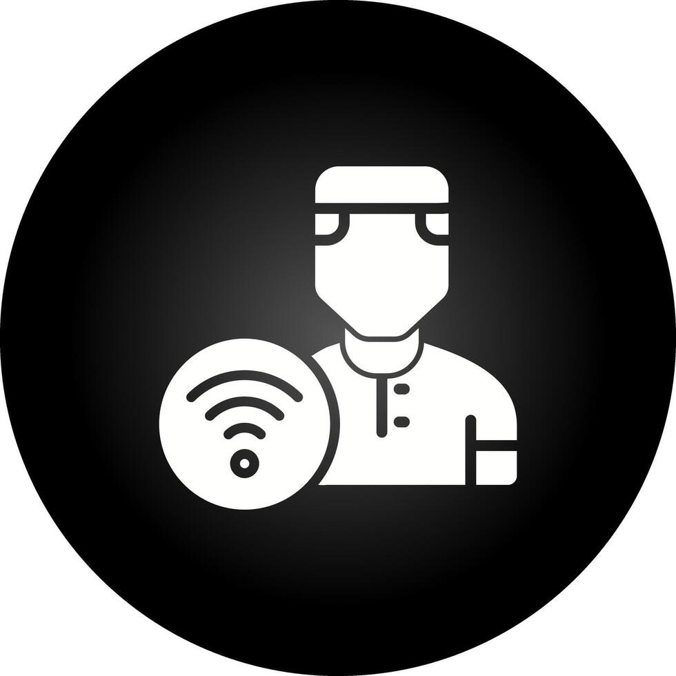 Wifi User Vector Icon