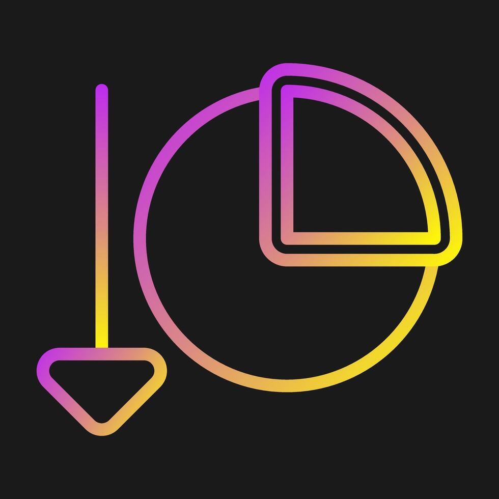 Chart Decreasing Vector Icon