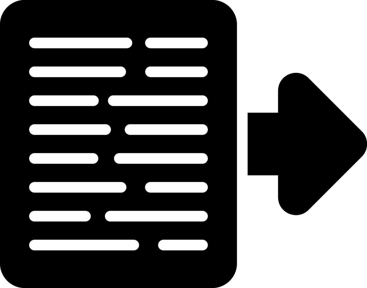 Document Export Vector Icon
