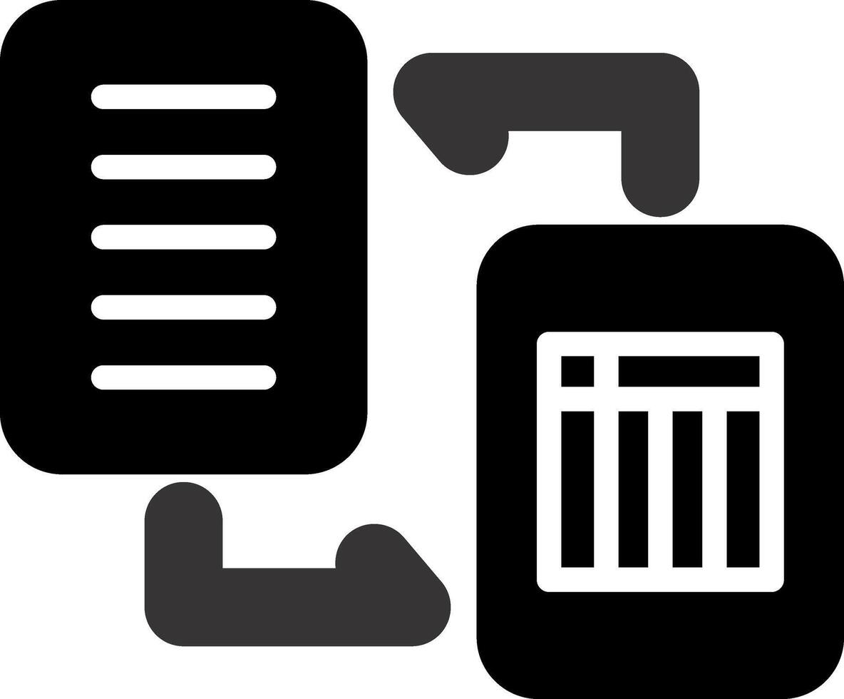 Document Workflow Vector Icon