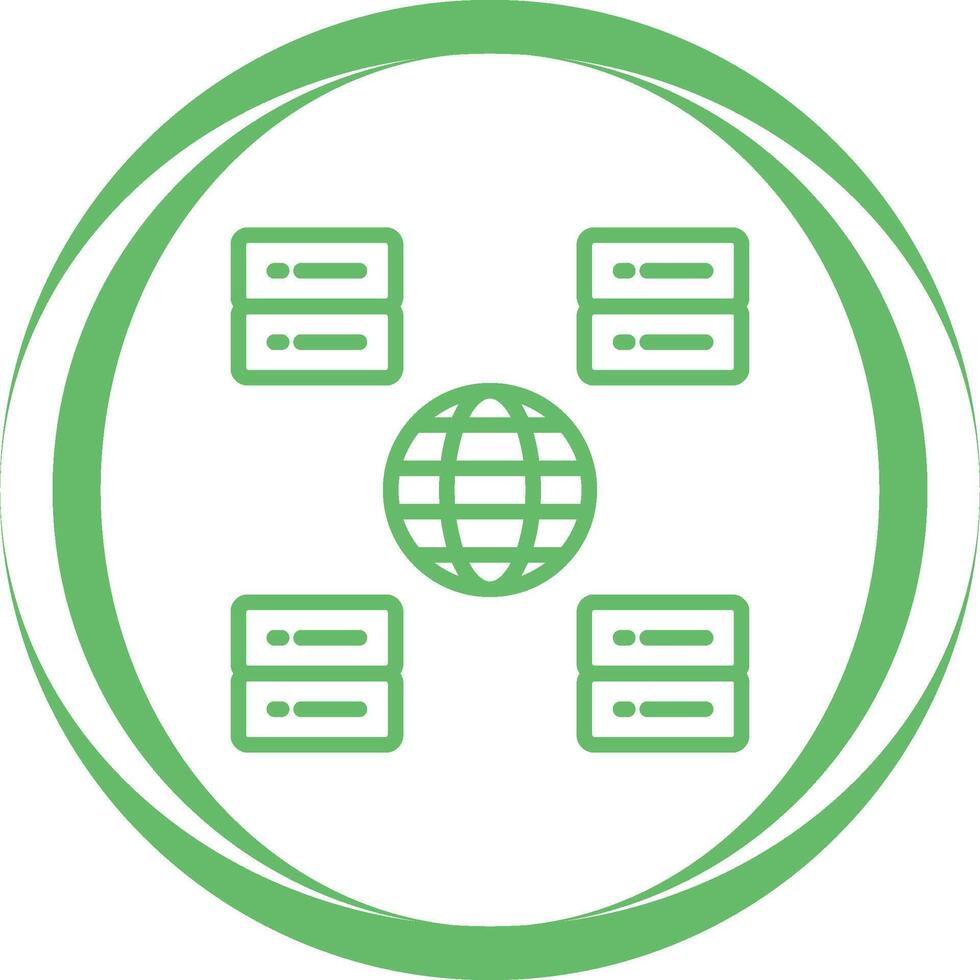 Content Delivery Network Vector Icon