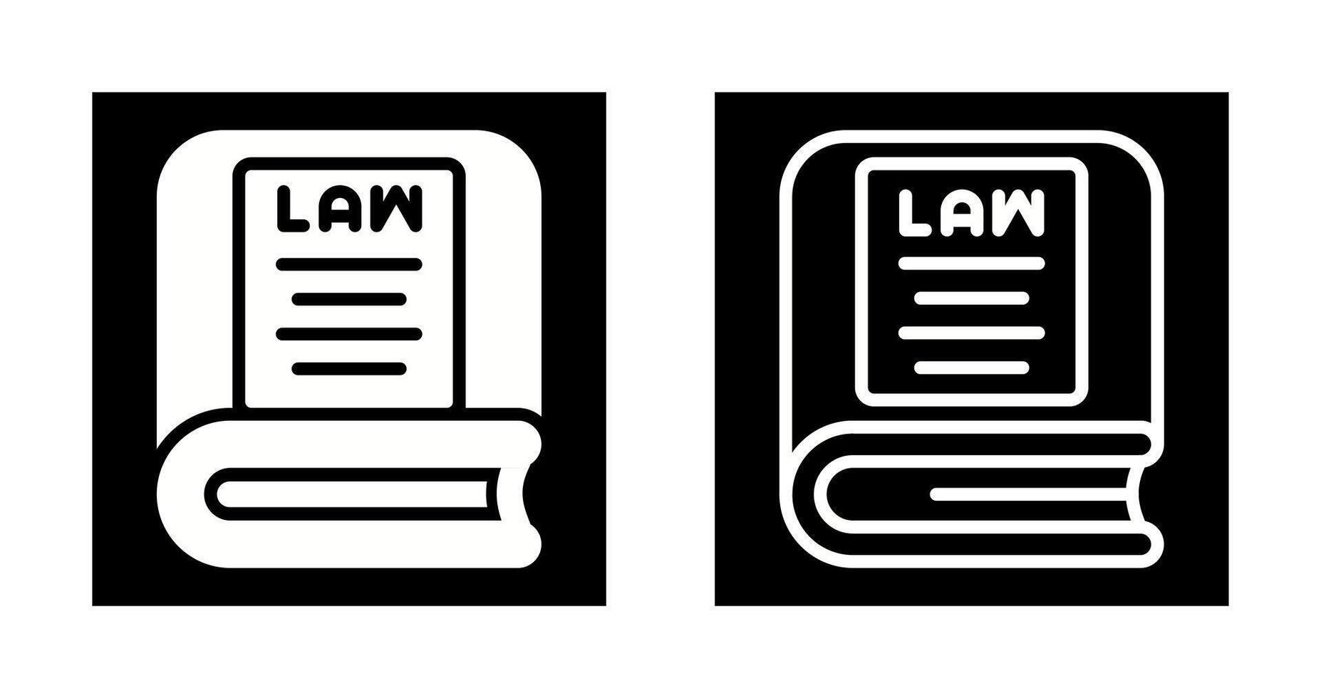 Law Book Vector Icon