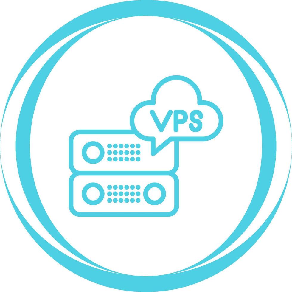 VPS Hosting Vector Icon