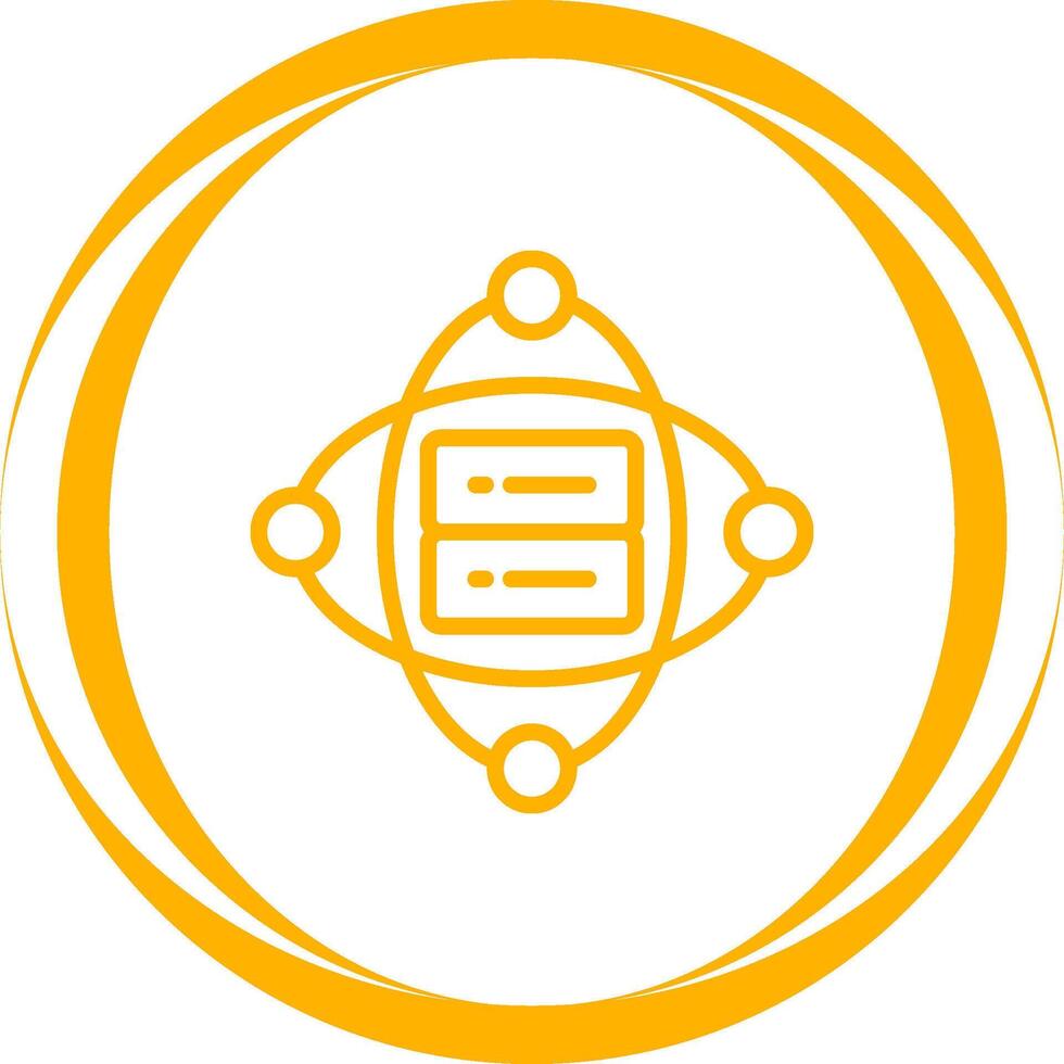 Cluster Server Vector Icon