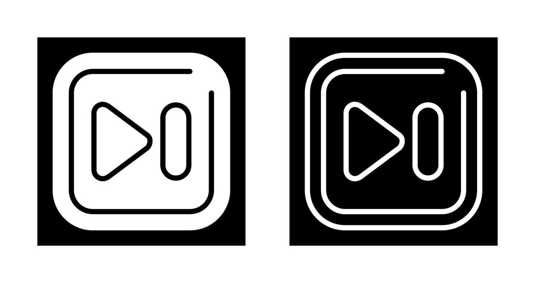 Next Track Square Vector Icon