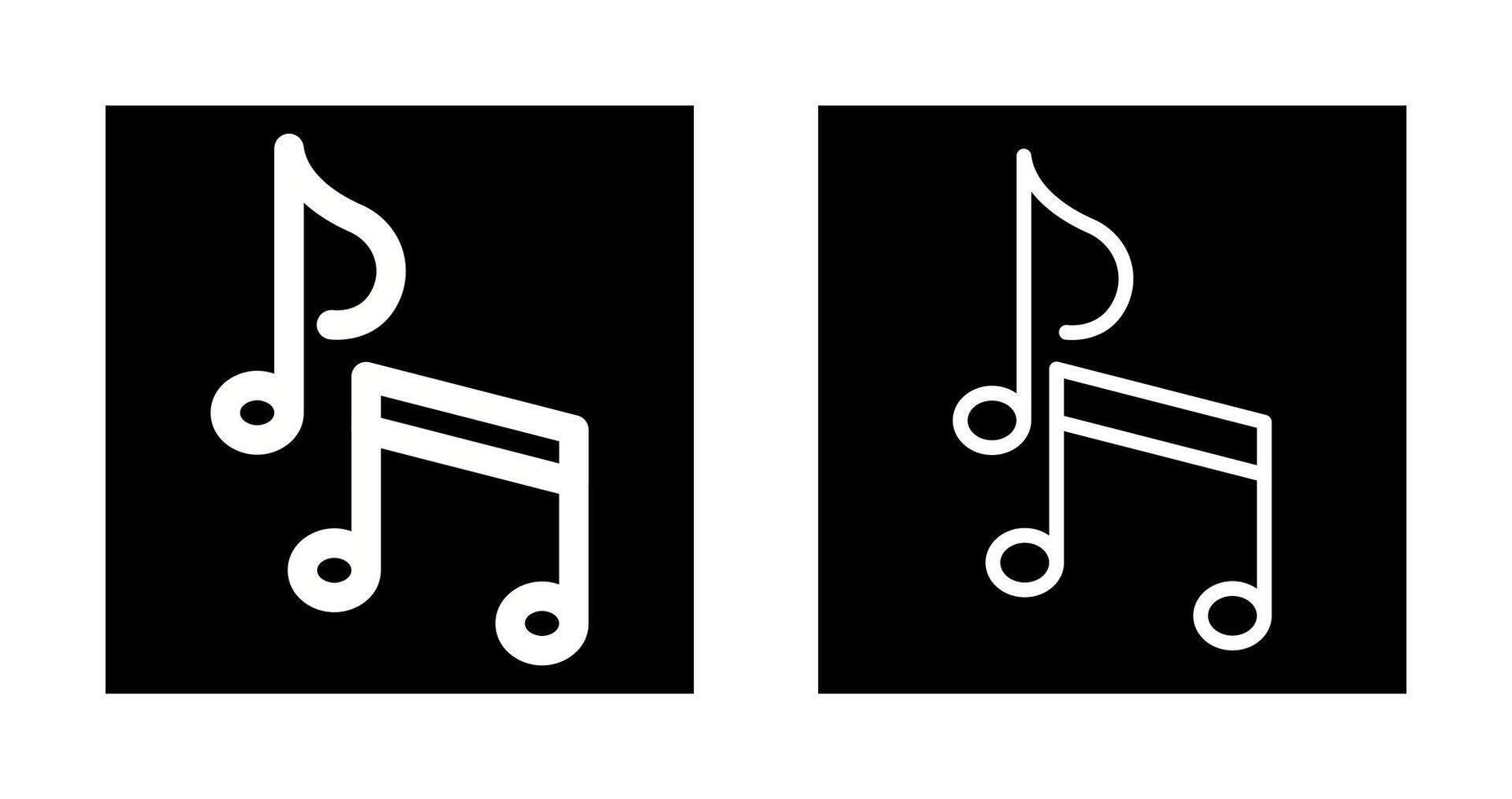 icono de vector de nota musical