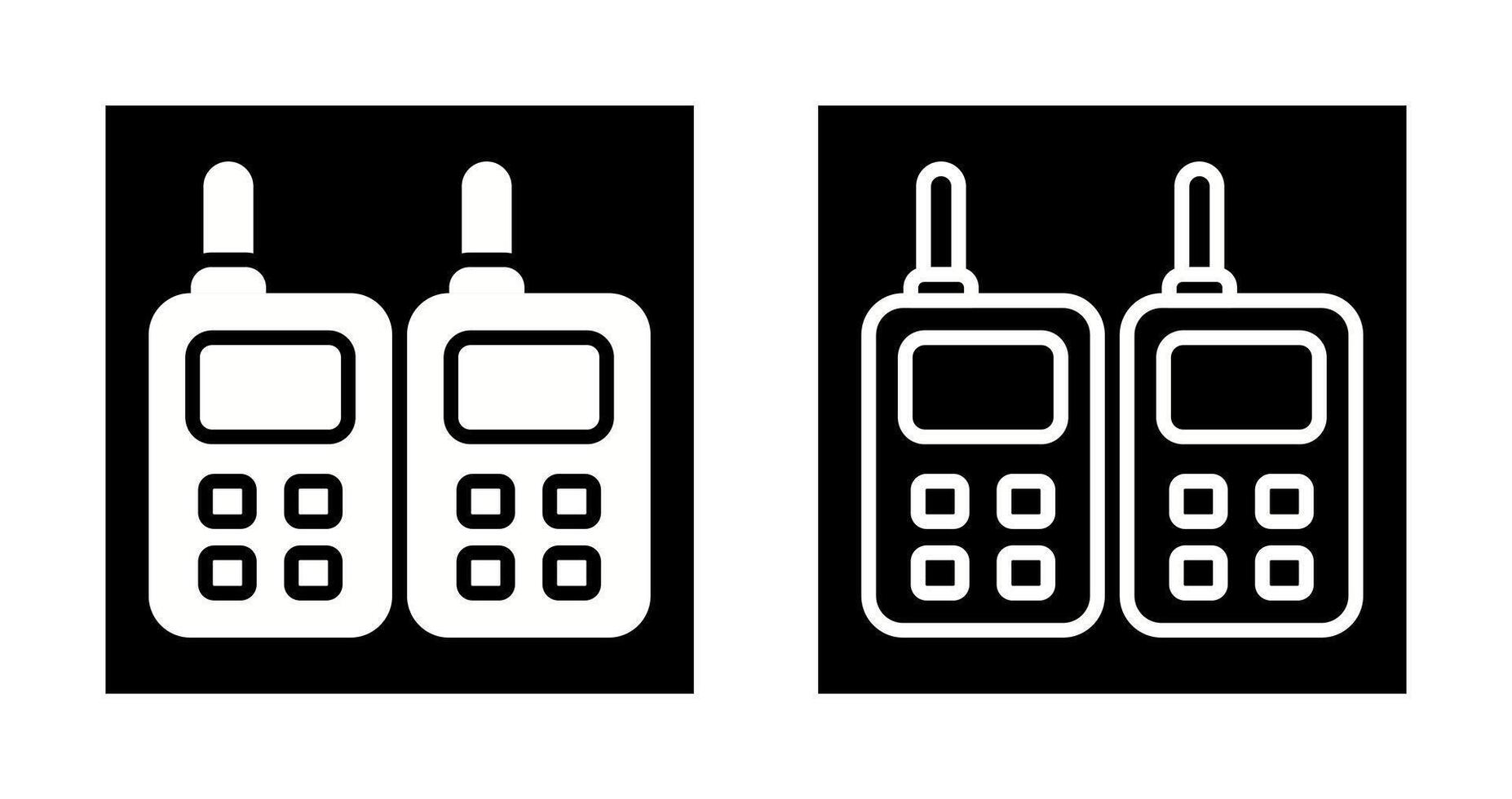 Two way Radio Vector Icon