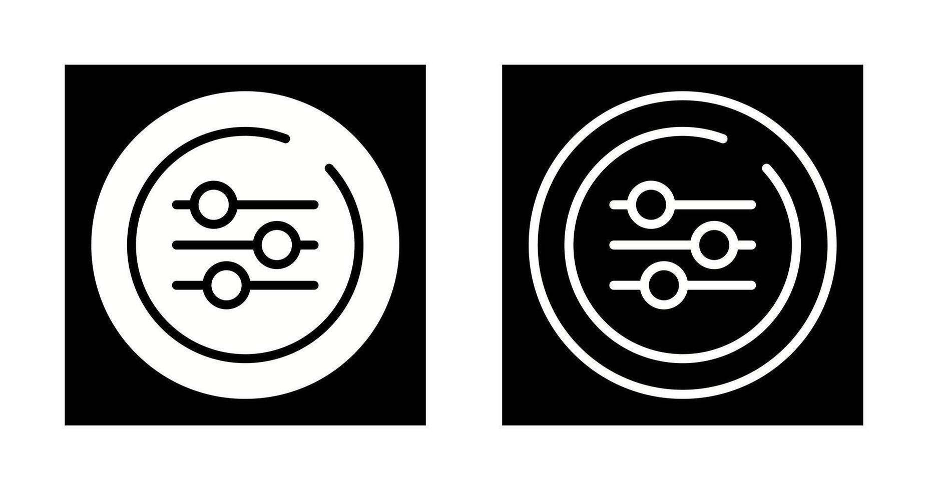 Equalizer Circle Vector Icon