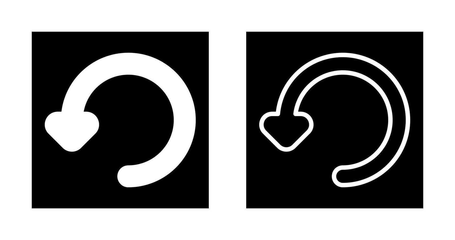 Rotate Left Vector Icon