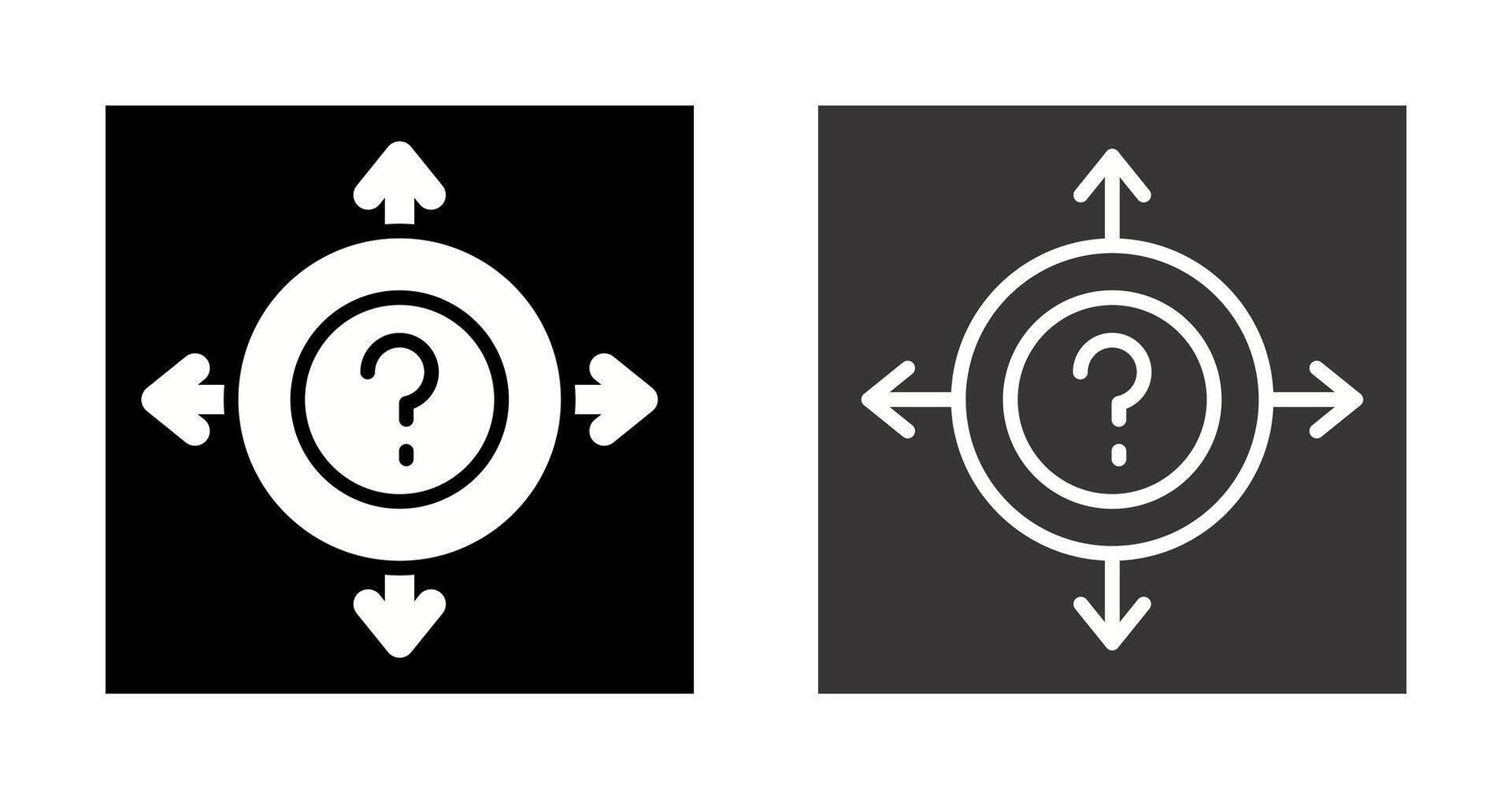 Uncertainty Vector Icon