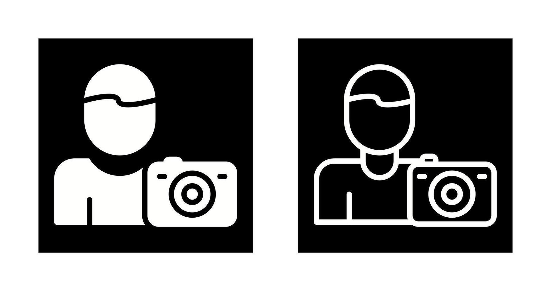 fotógrafo vector icono