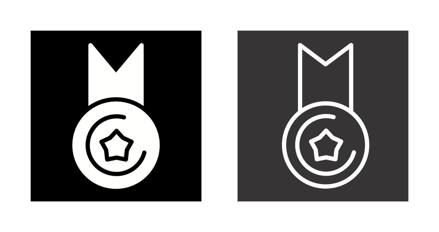 Gold Medal Vector Icon