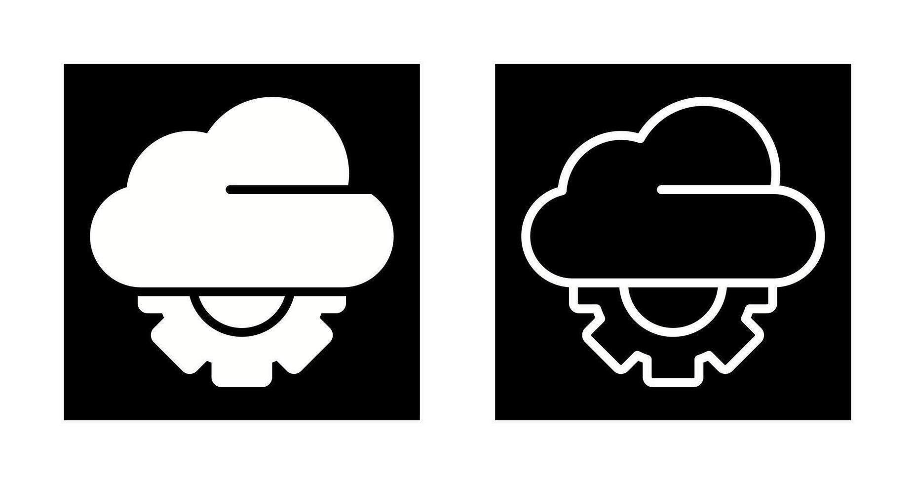 icono de vector de nube