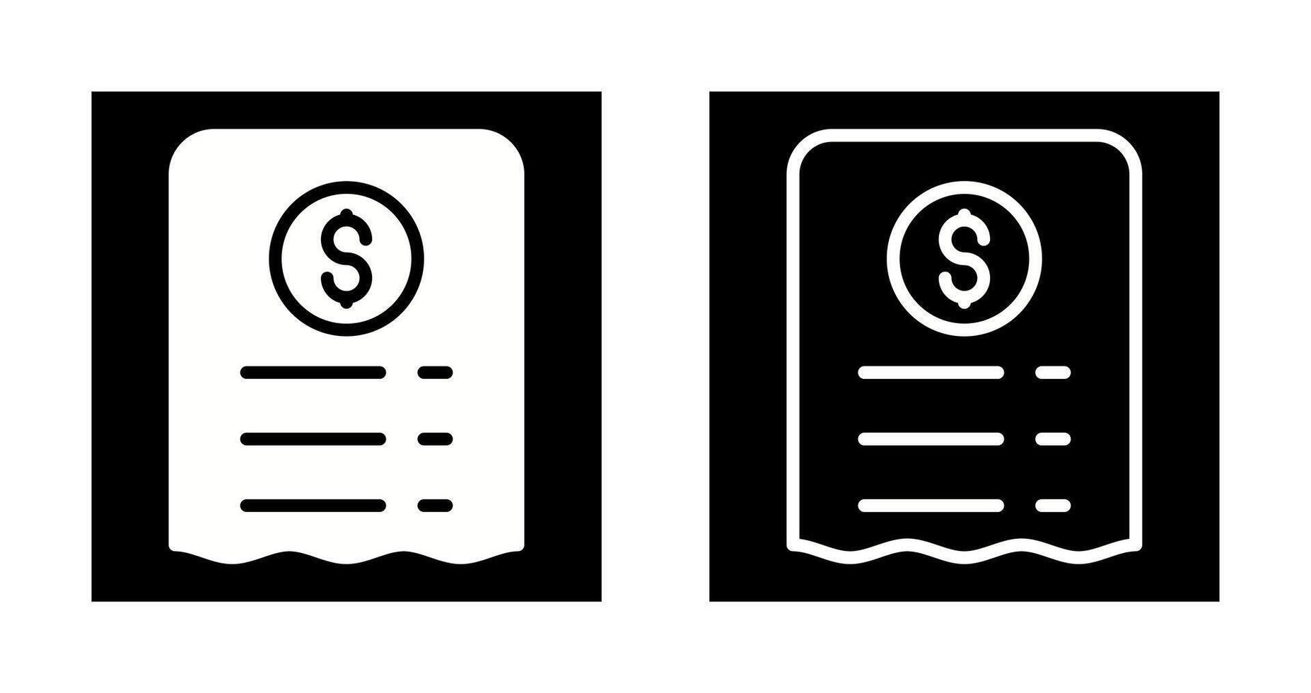 Receipt Vector Icon