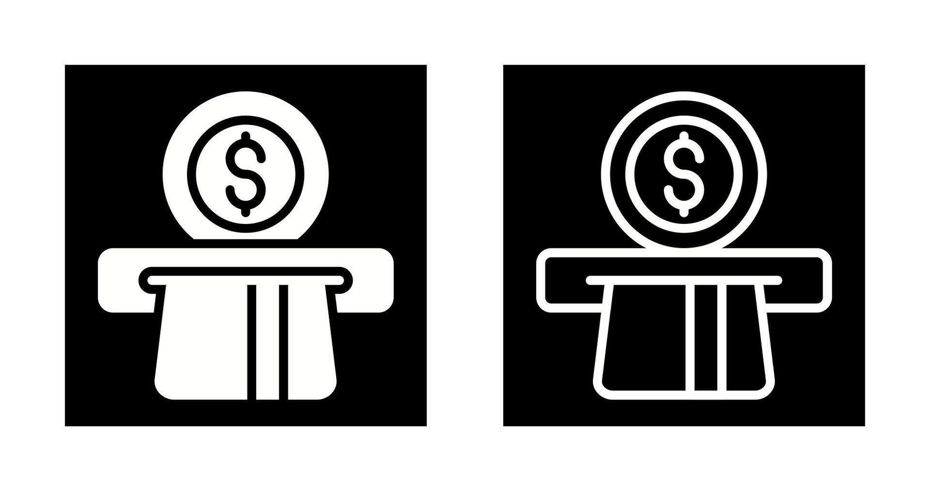 Automated Teller Machine Vector Icon