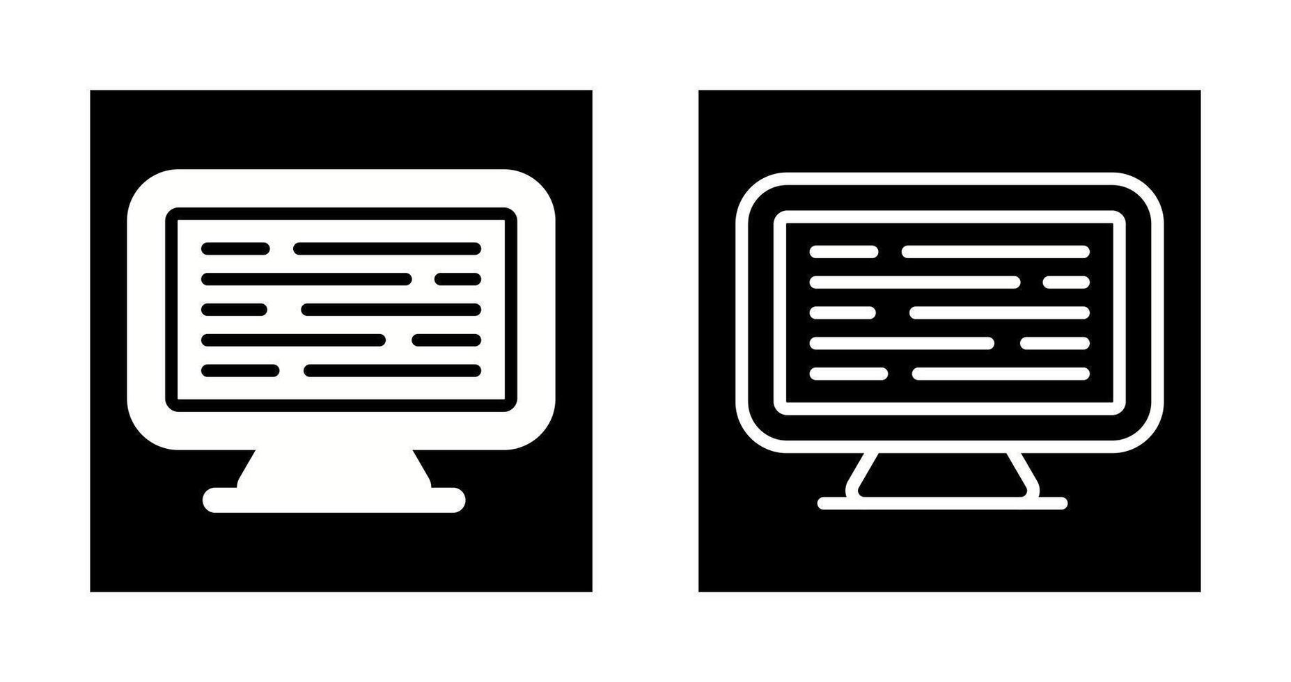 Computer Vector Icon