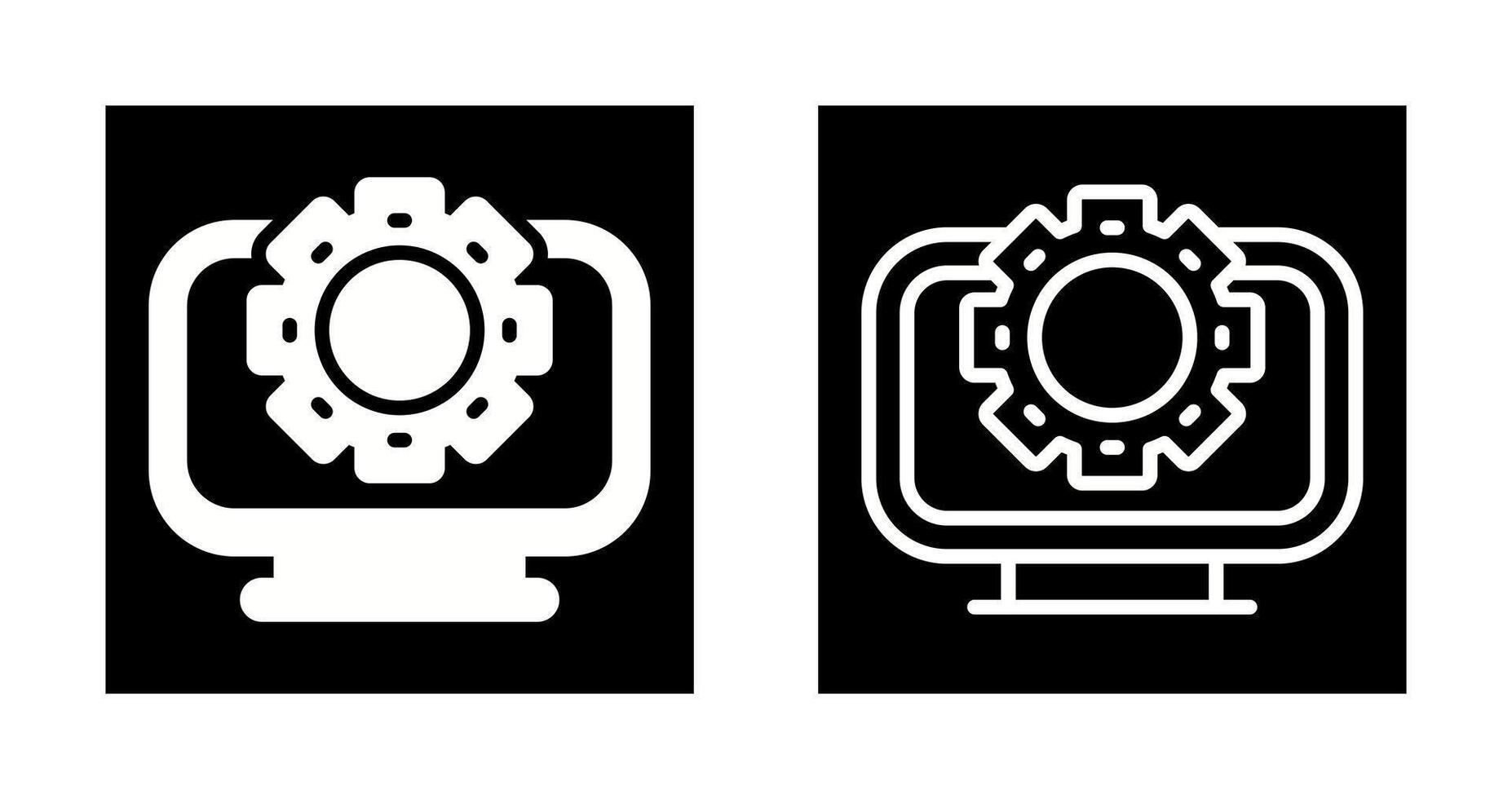 Desktop Computer Vector Icon