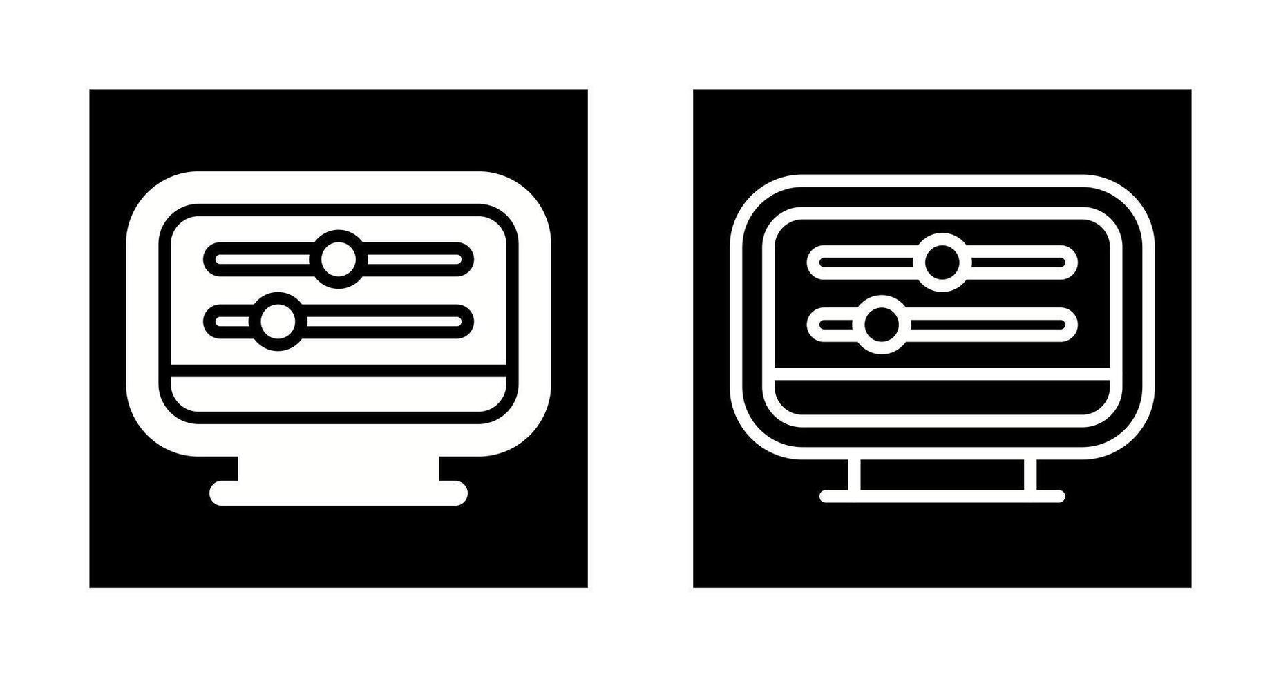 Desktop Computer Vector Icon