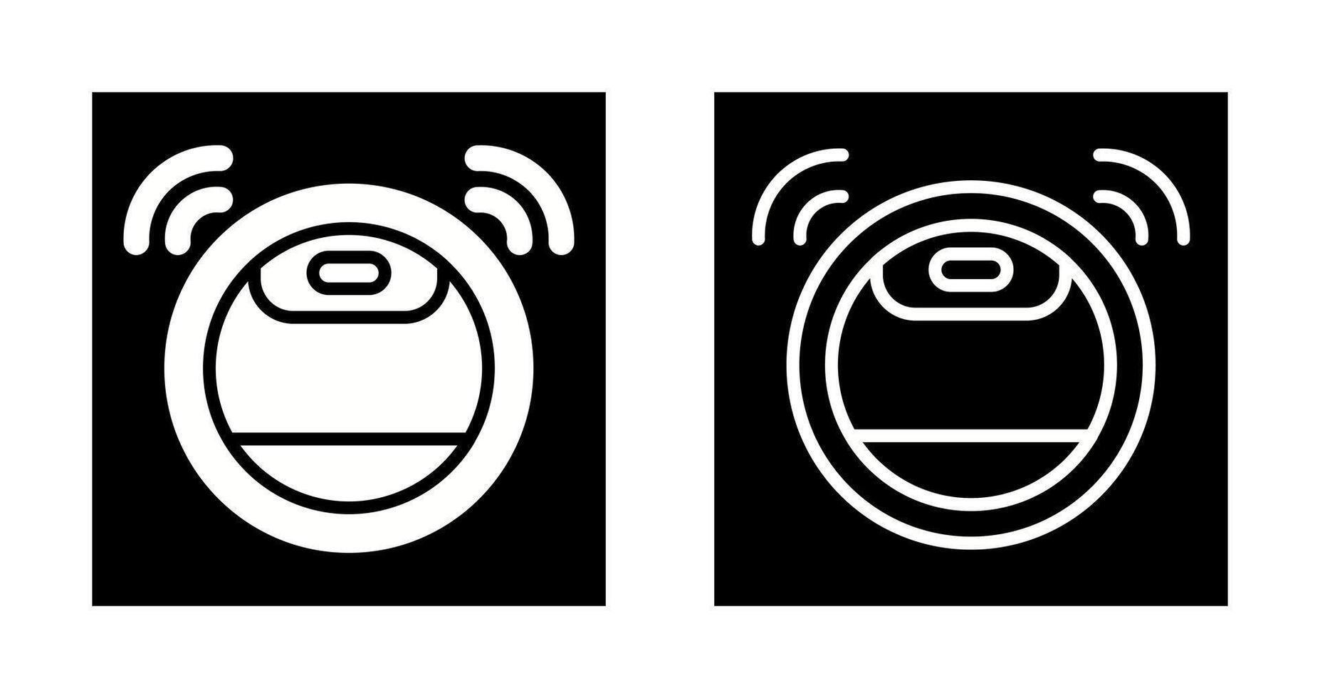 Robot Vacuum Cleaner Vector Icon