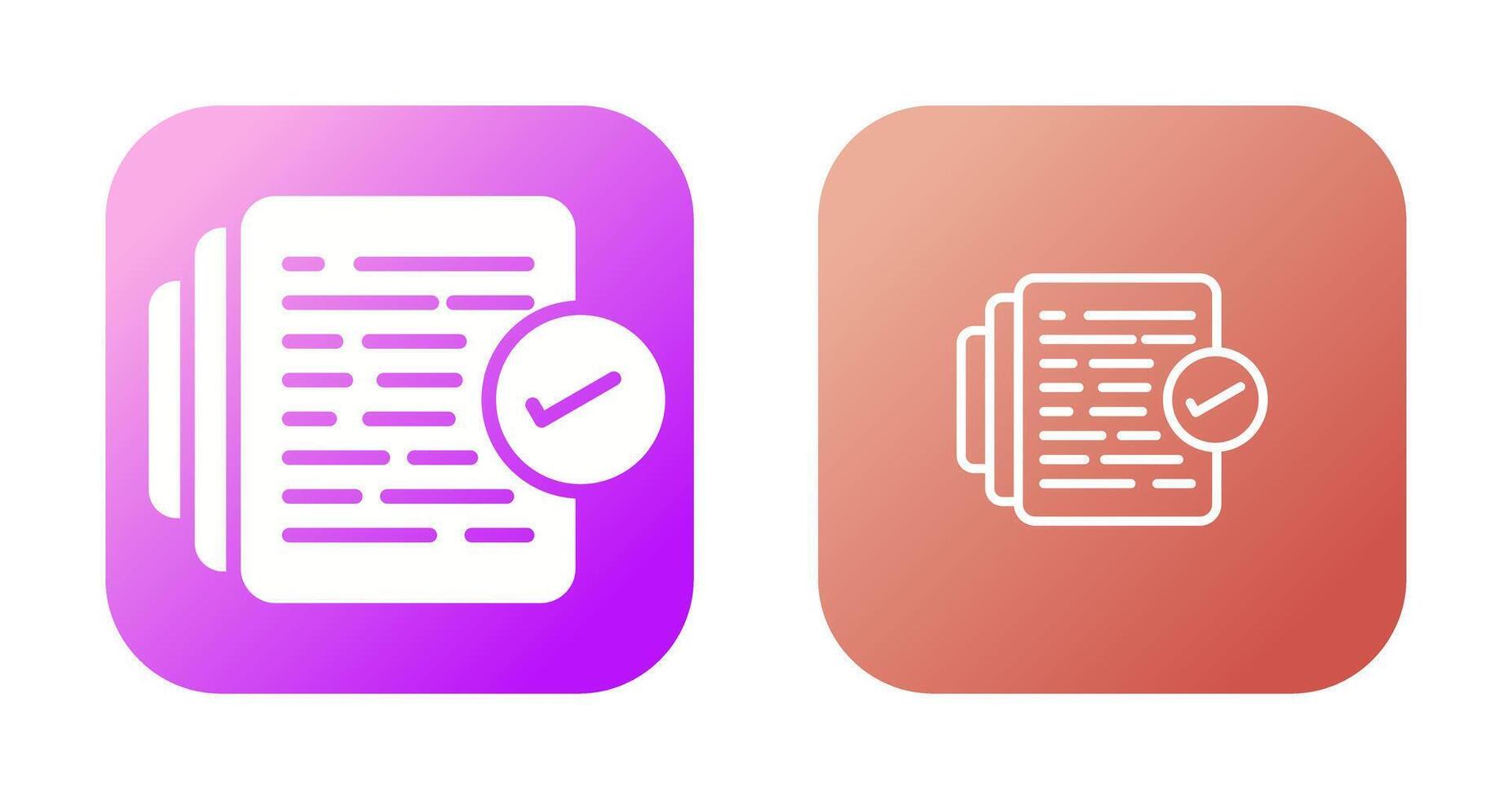 Document Versioning Vector Icon
