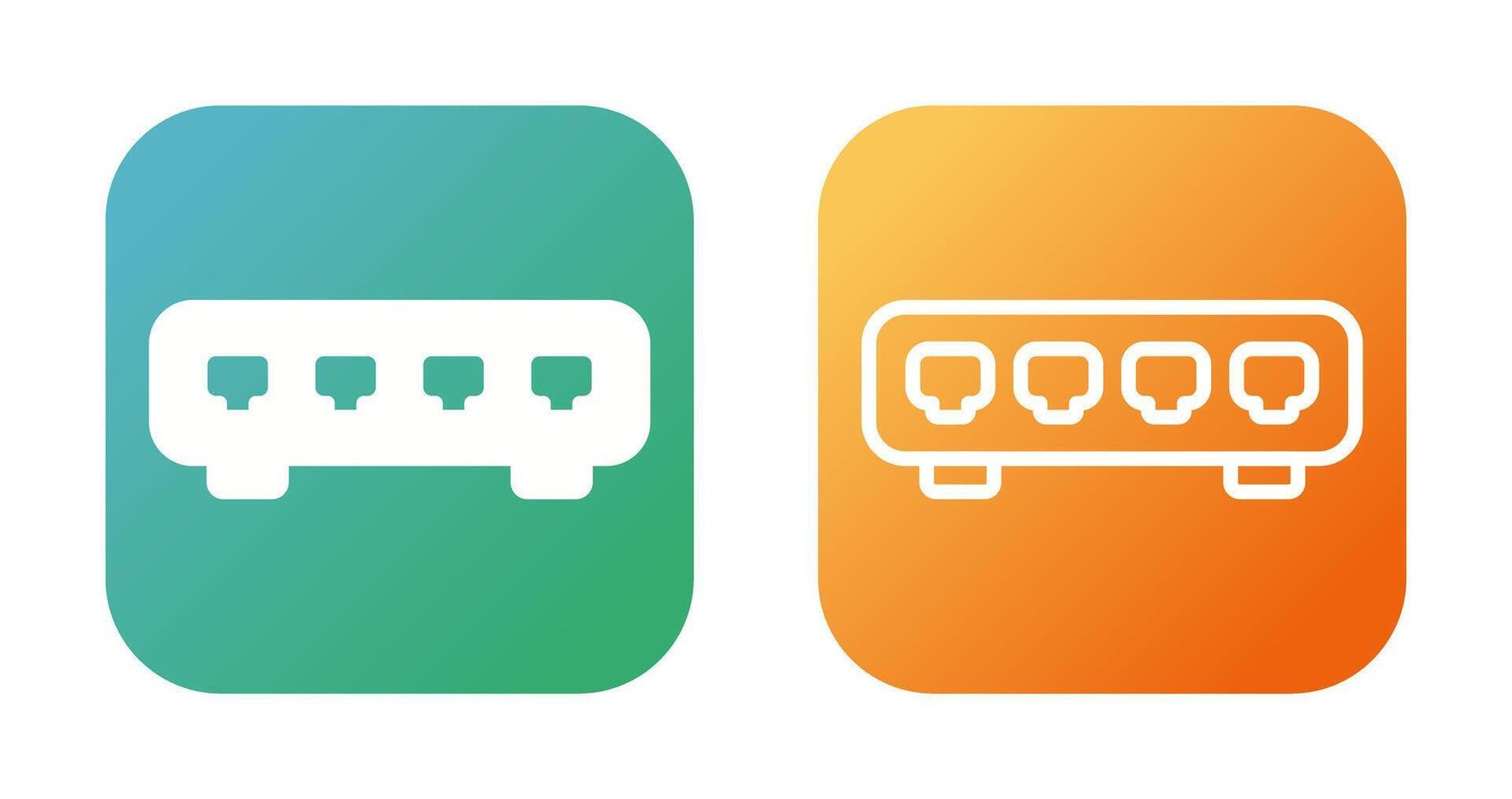 Ethernet Switch Vector Icon