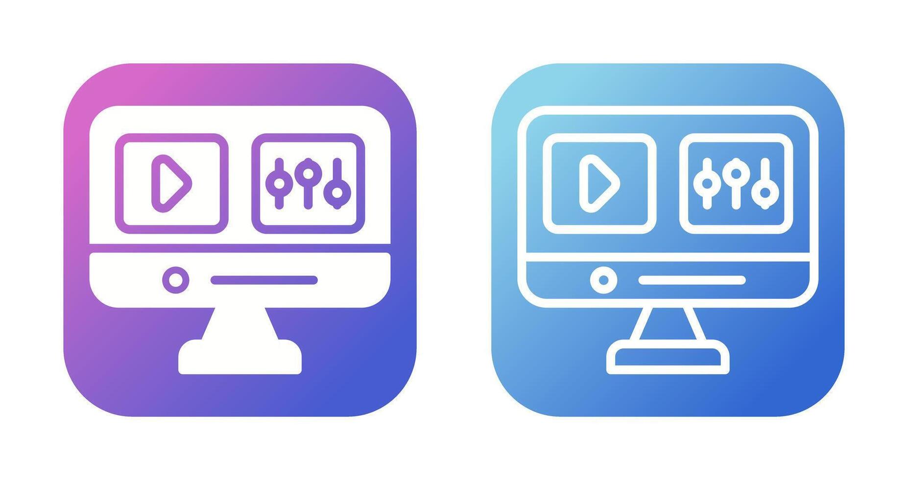 Video Editing Vector Icon