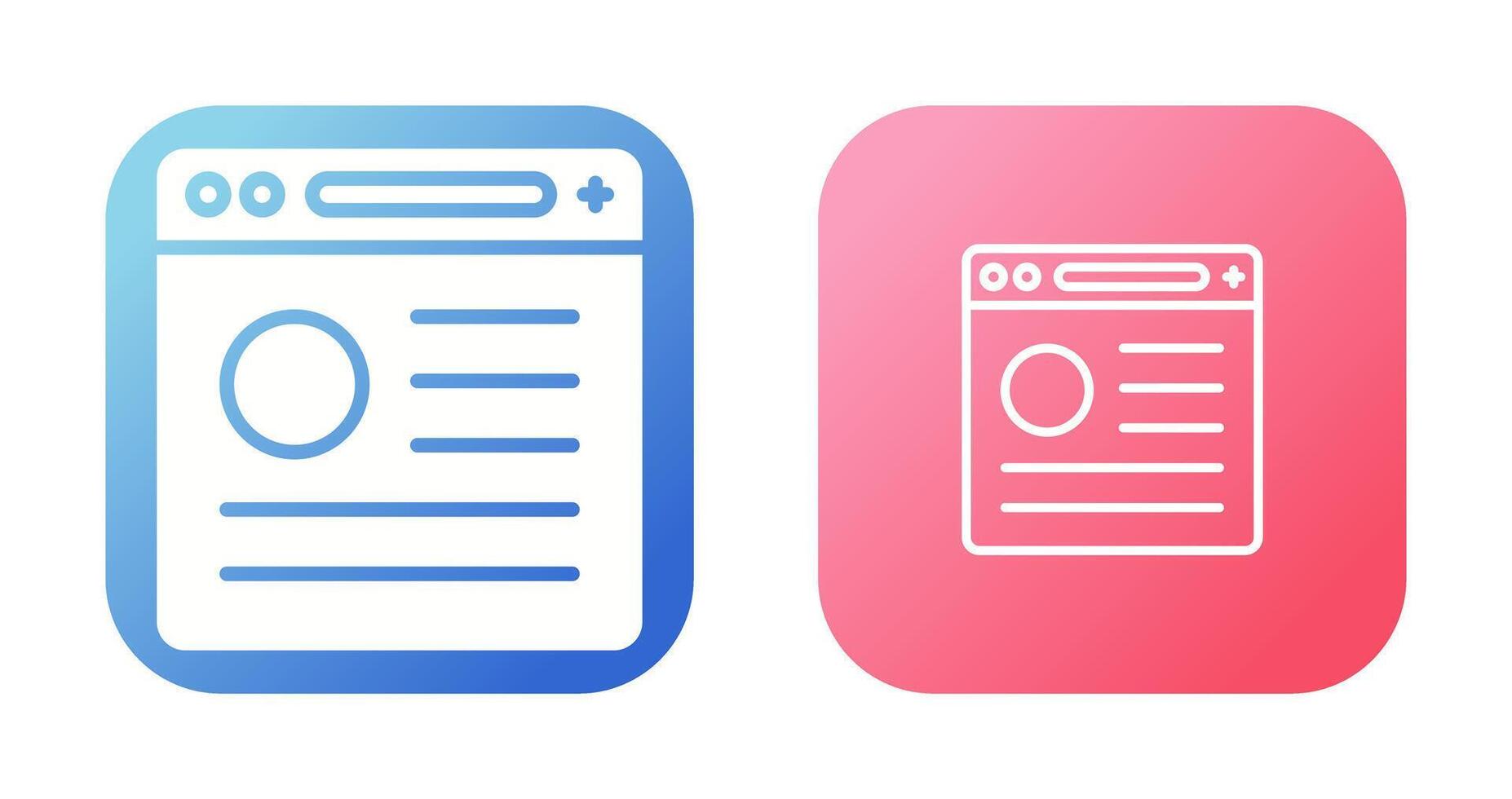 Browser Vector Icon