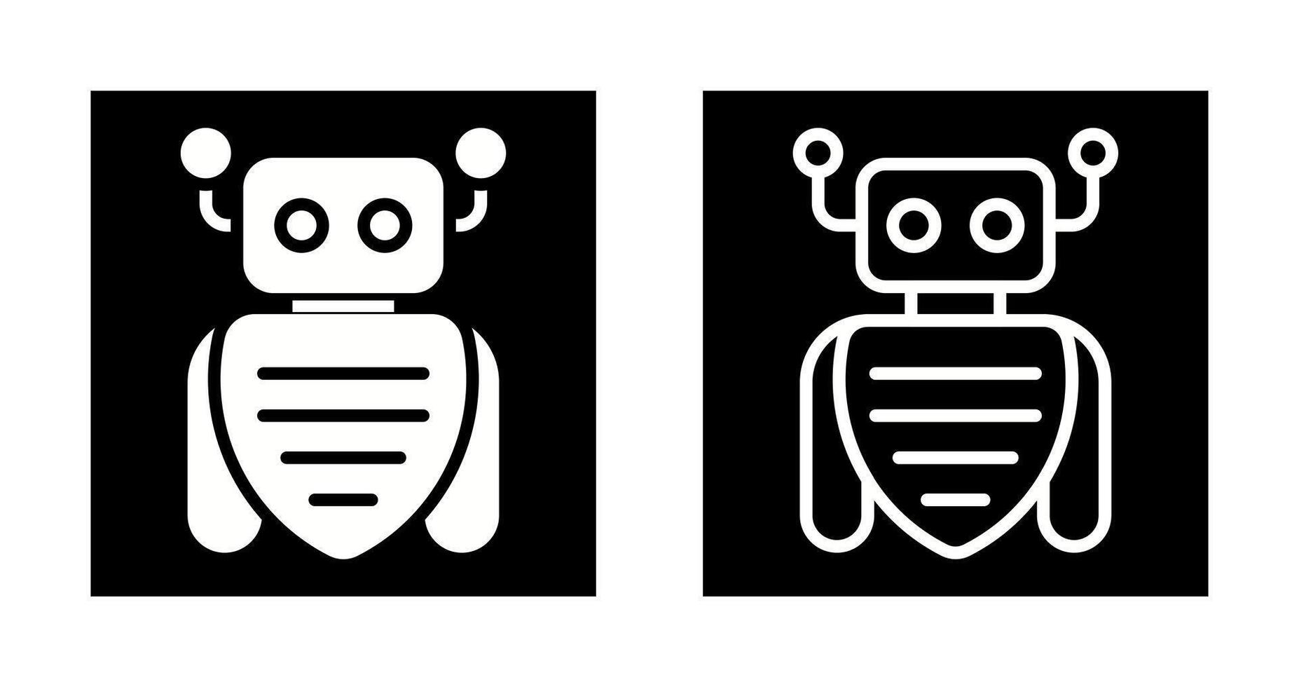 icono de vector de asistente de robot