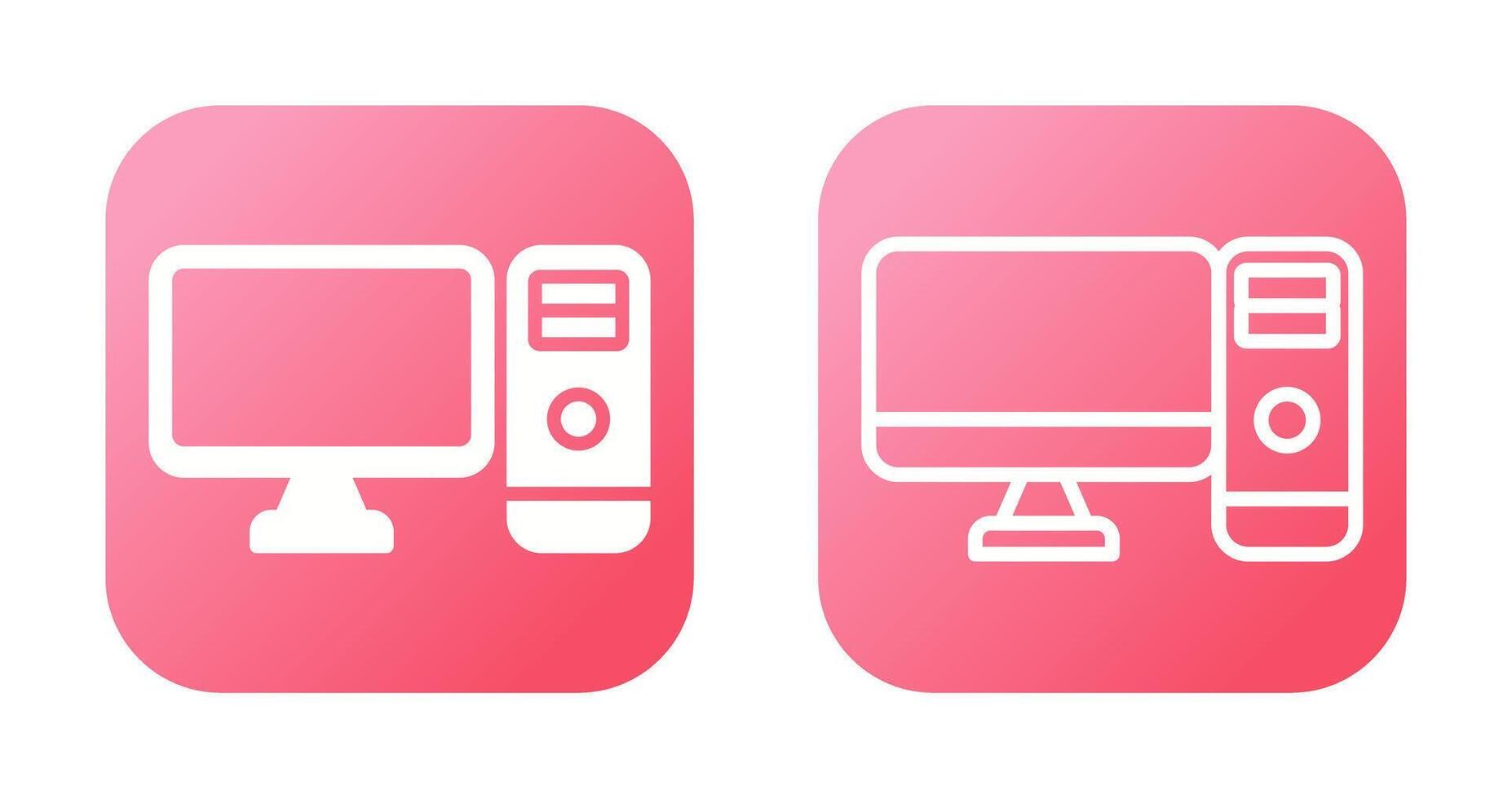 Computer Vector Icon