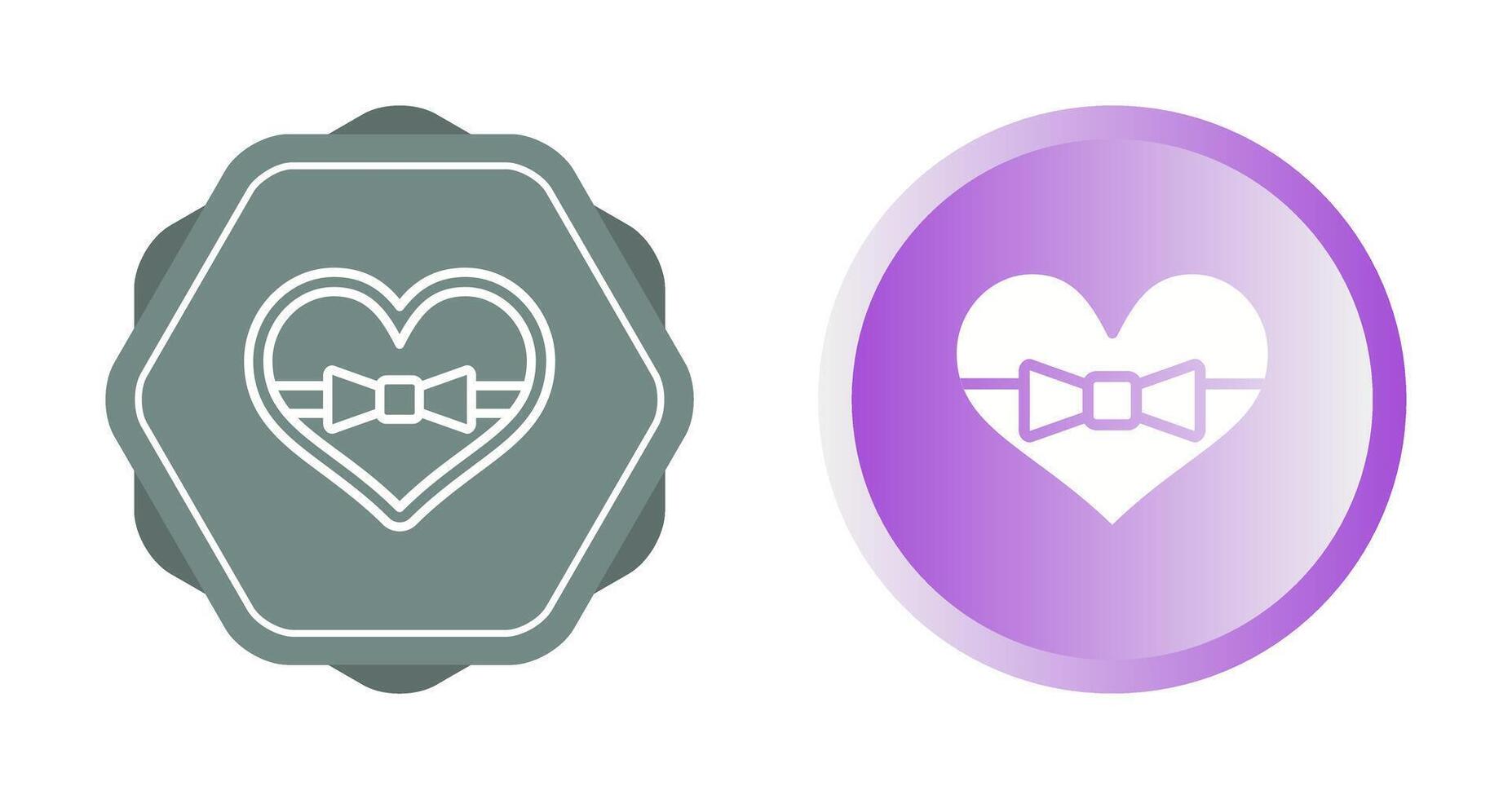 Heart shaped chocolates Vector Icon