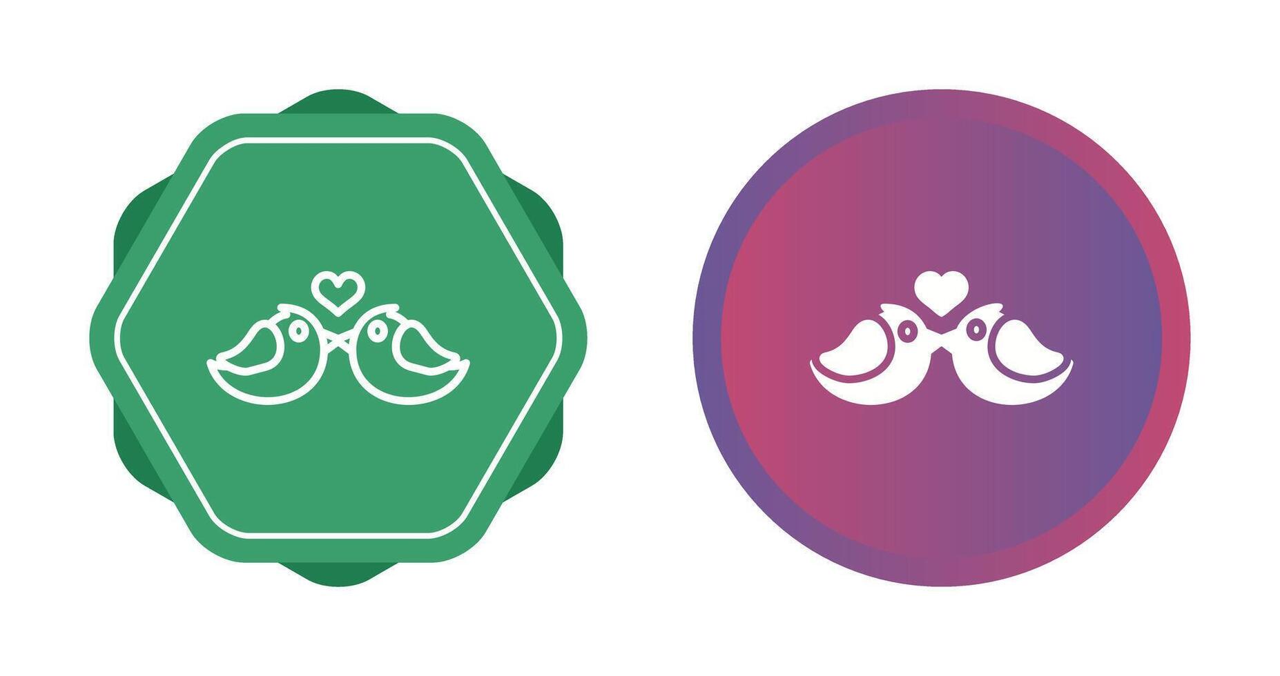 Lovebirds Vector Icon