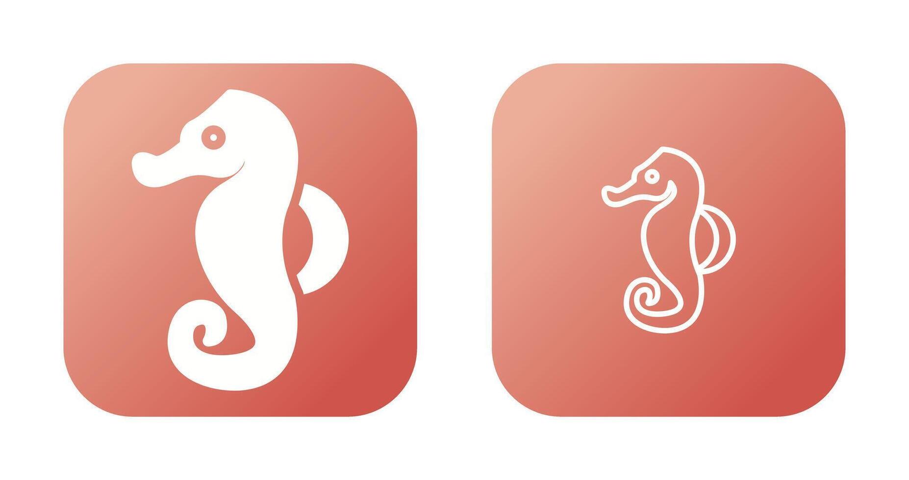 Seahorse Vector Icon