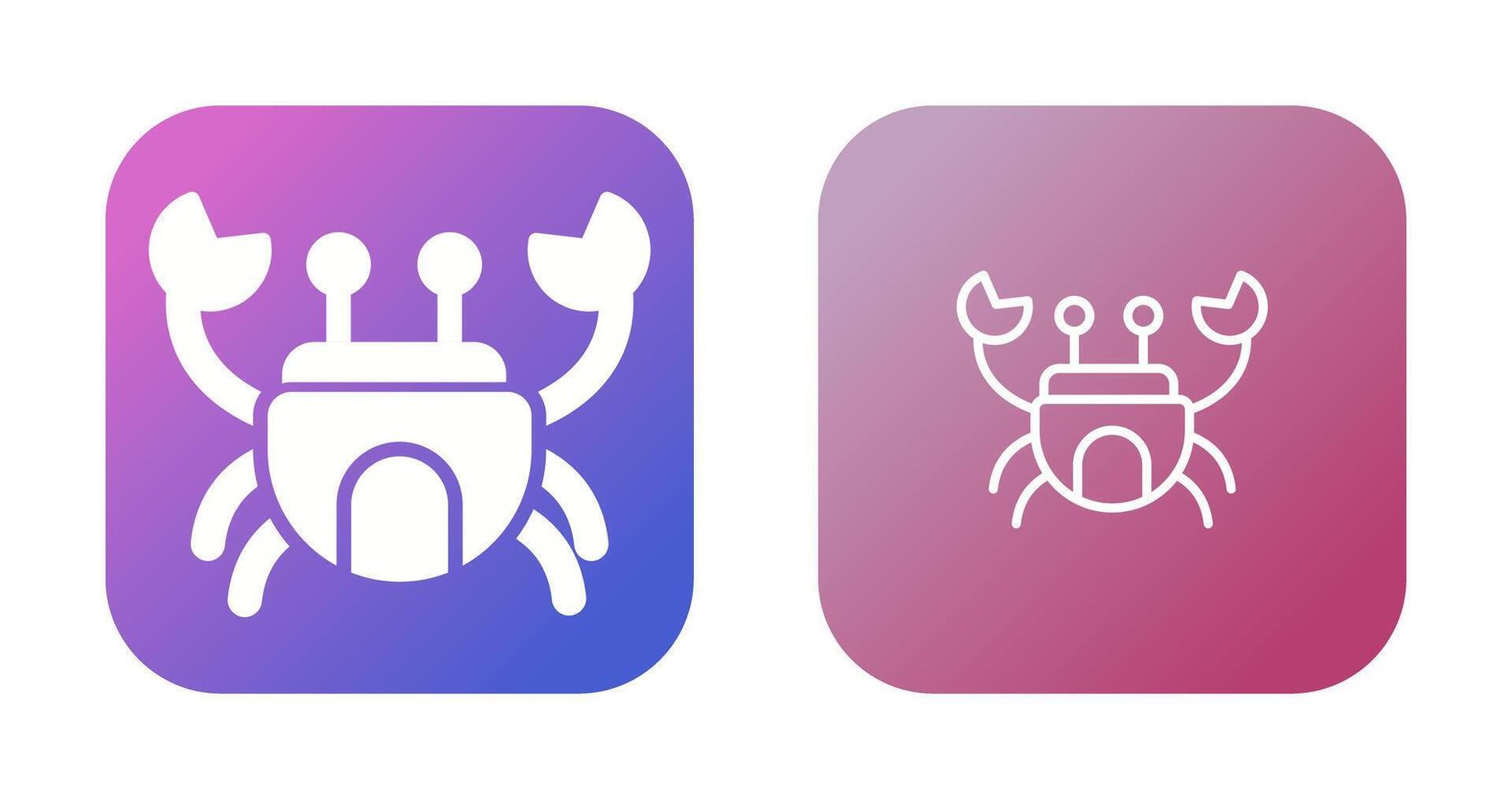 Crab Vector Icon