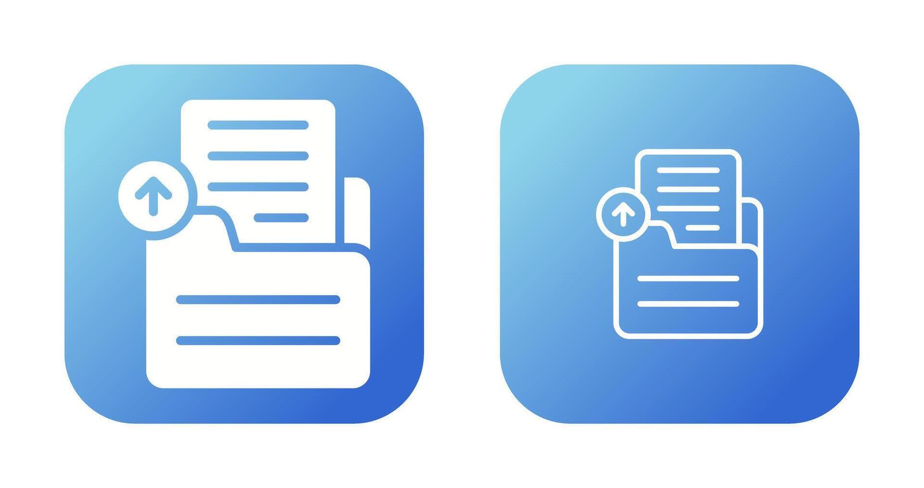 Document Upload Vector Icon