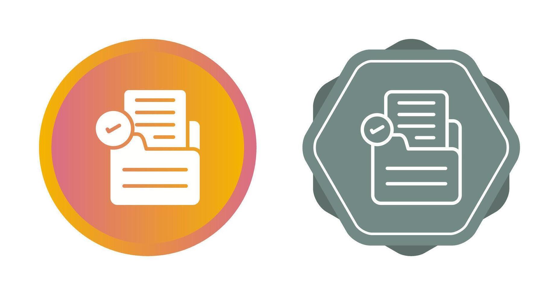Document Check Vector Icon