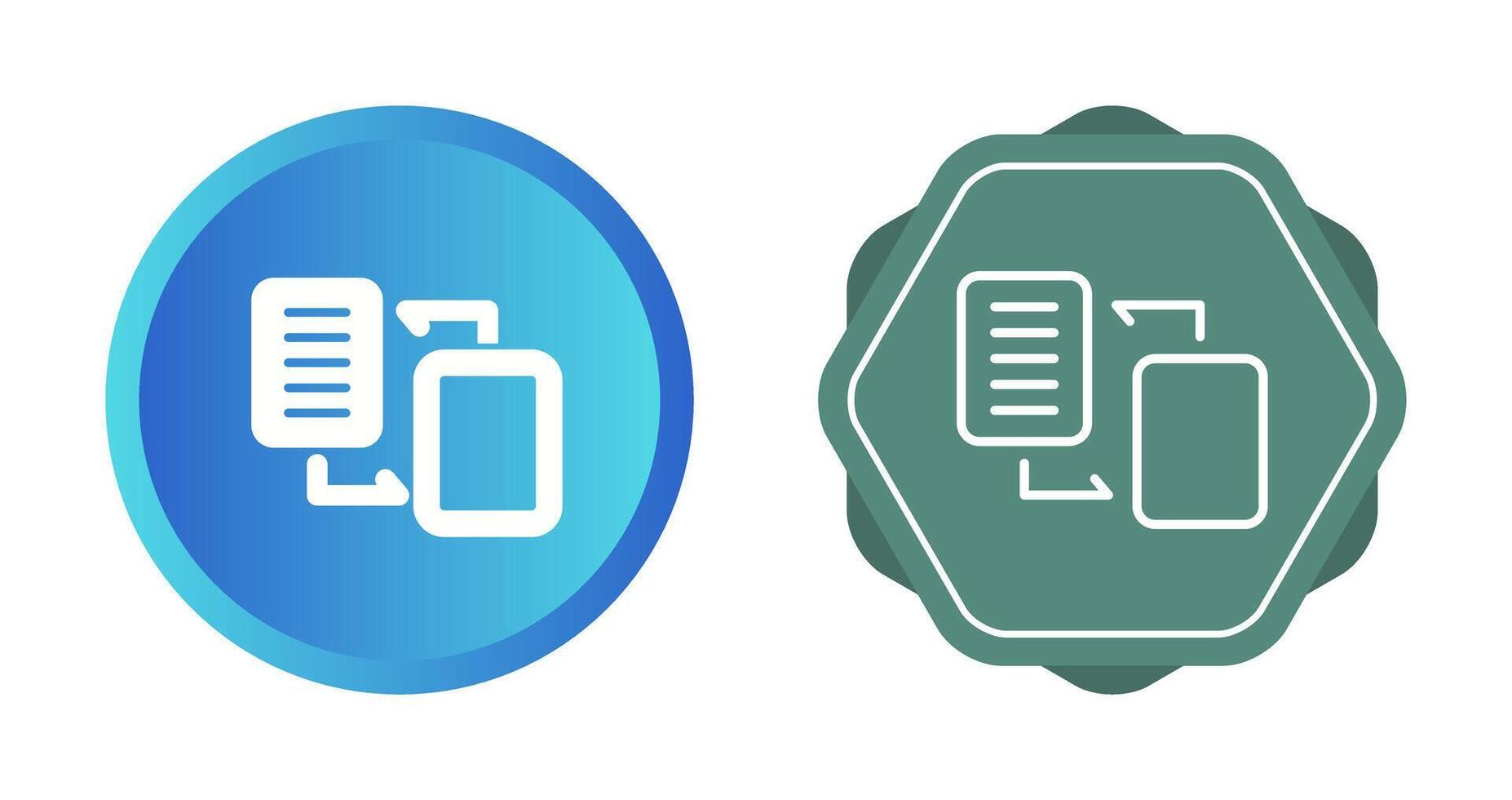 Document Migration Vector Icon