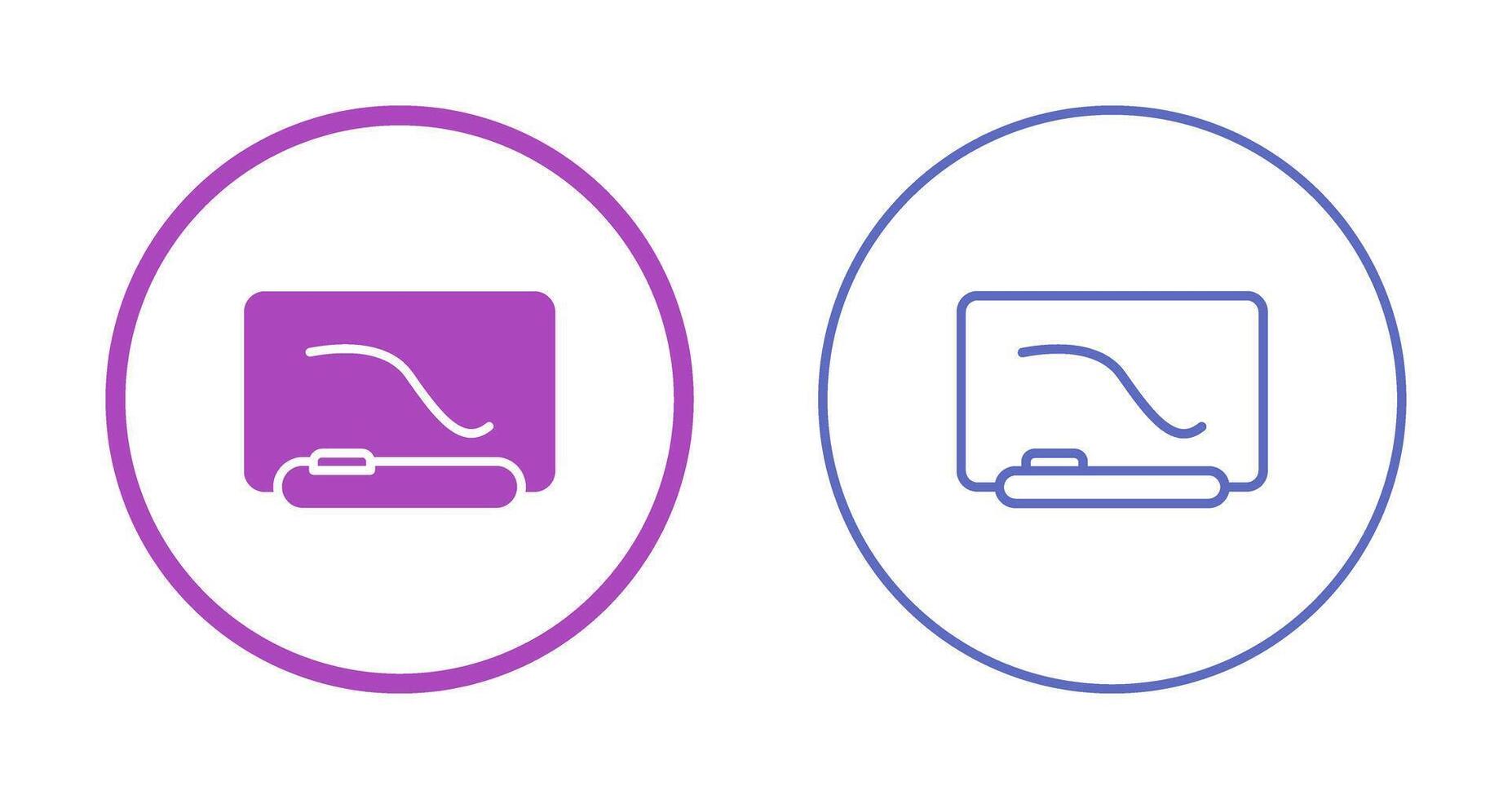 Interactive Whiteboard Vector Icon