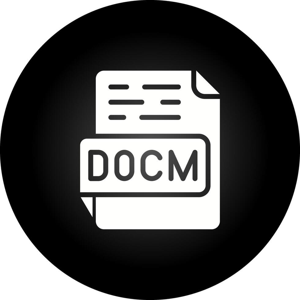 DOCM Vector Icon