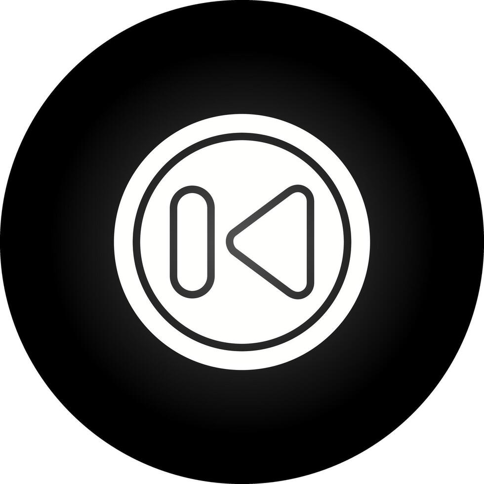 Previous Track Button Vector Icon