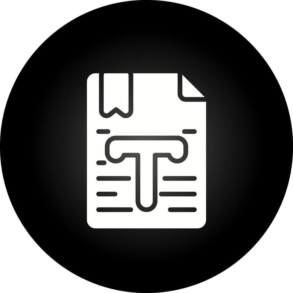 icono de vector de texto