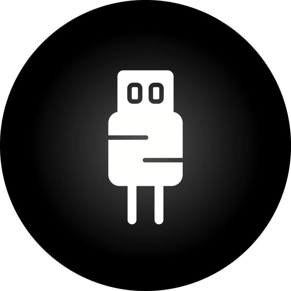 icono de vector de usb