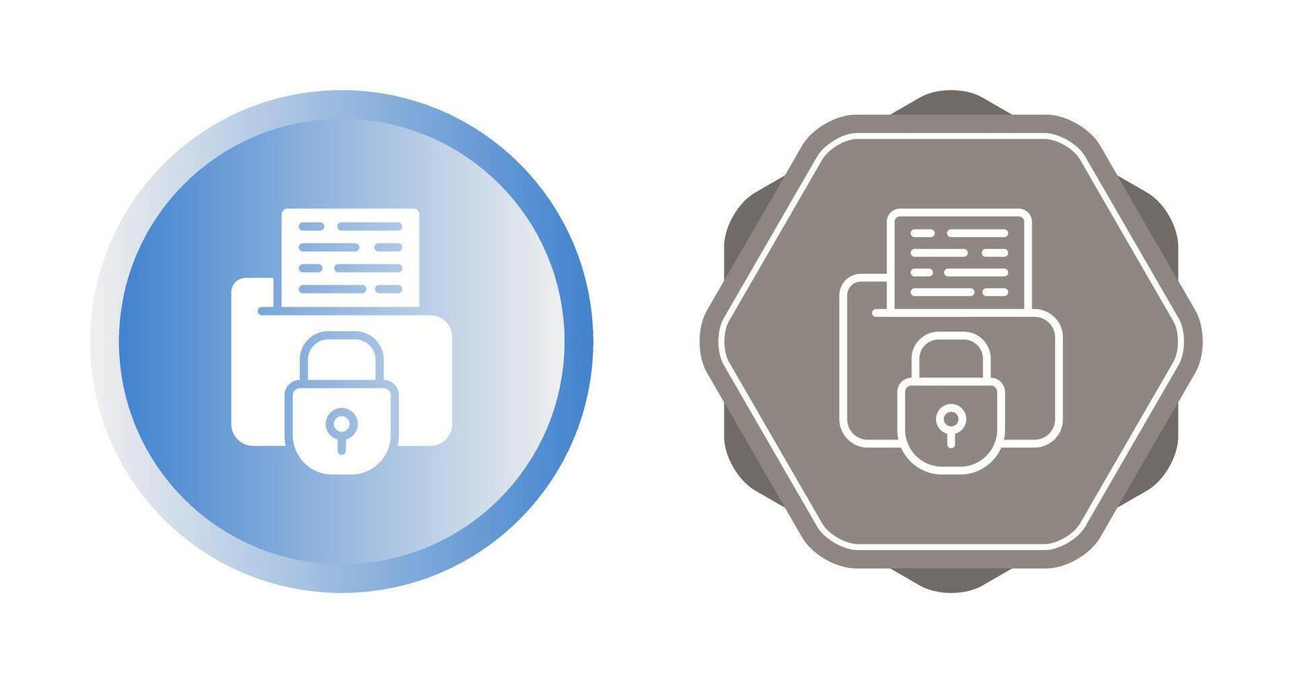 Secure Folder Vector Icon