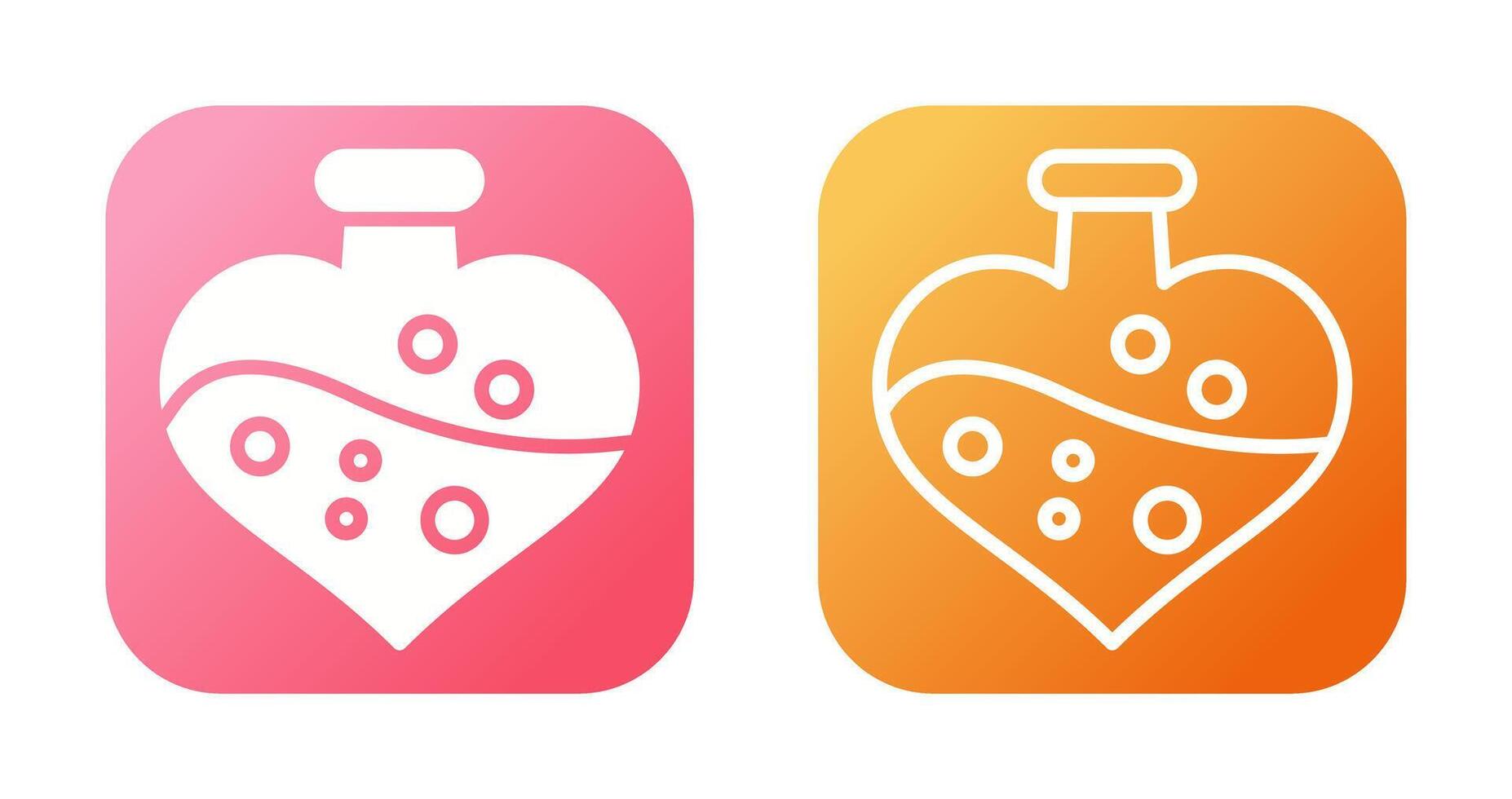 Love potion cocktail Vector Icon