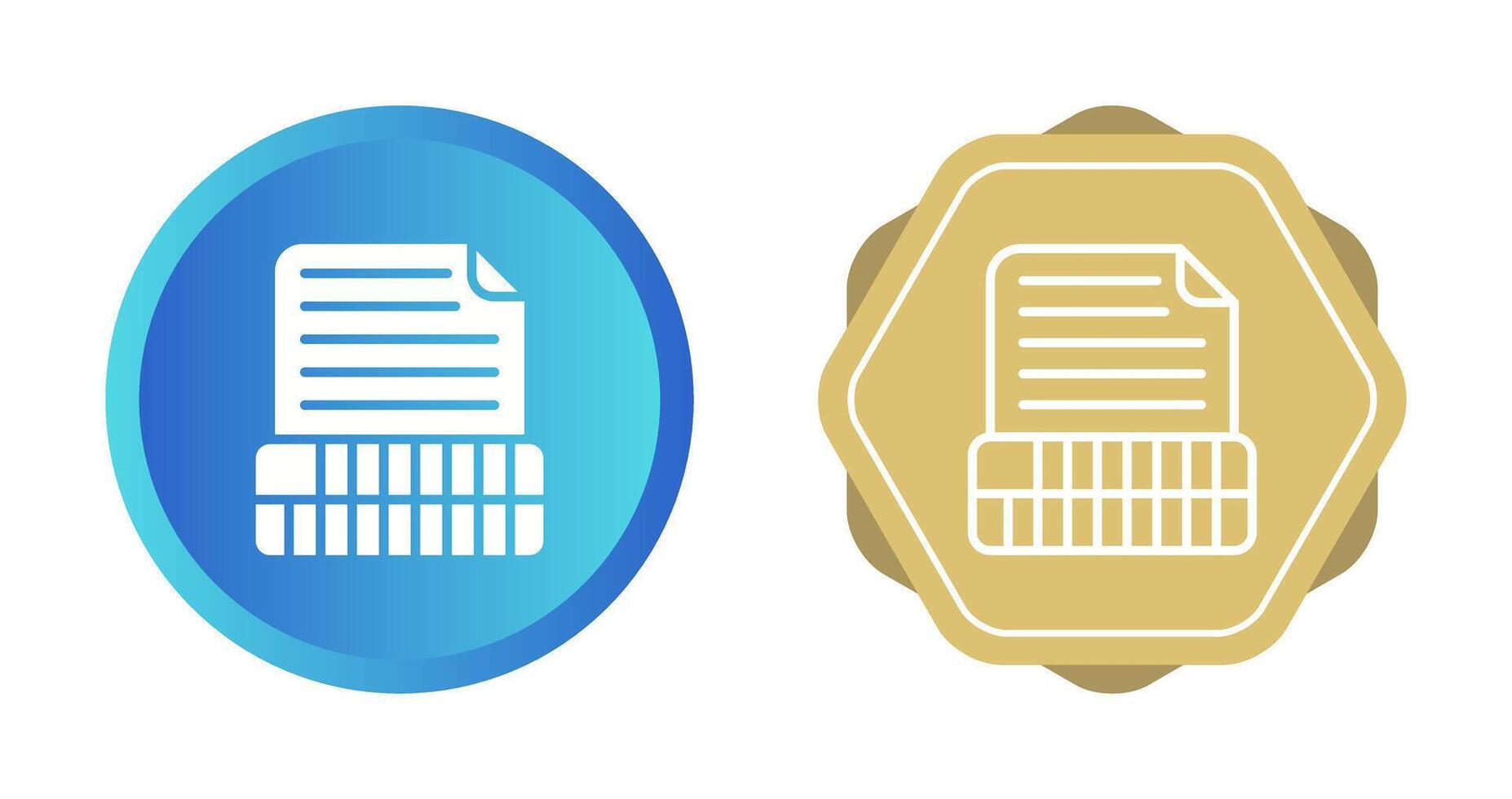Document Insert Table Vector Icon