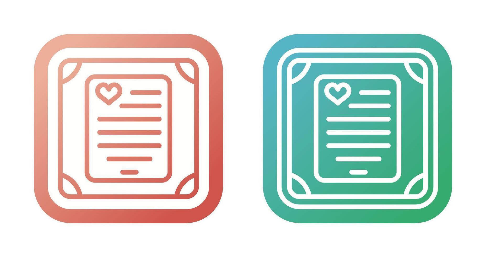 Love poem in a frame Vector Icon