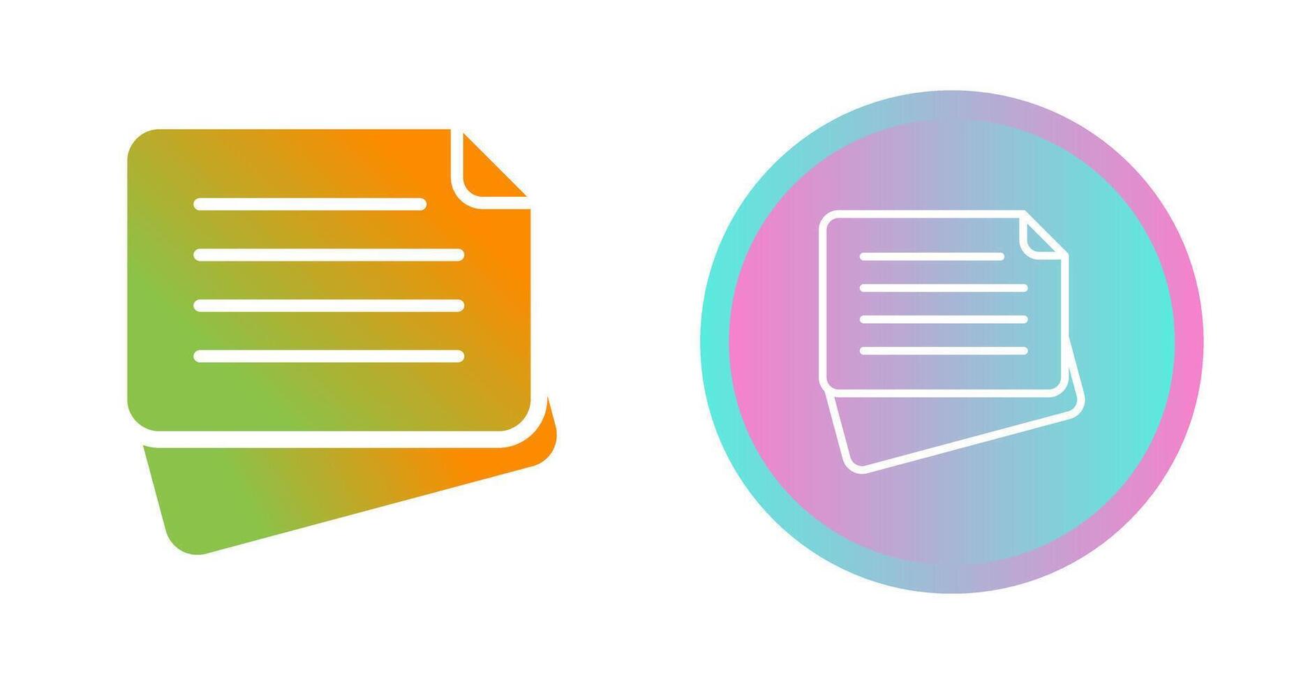 Sticky Note Vector Icon