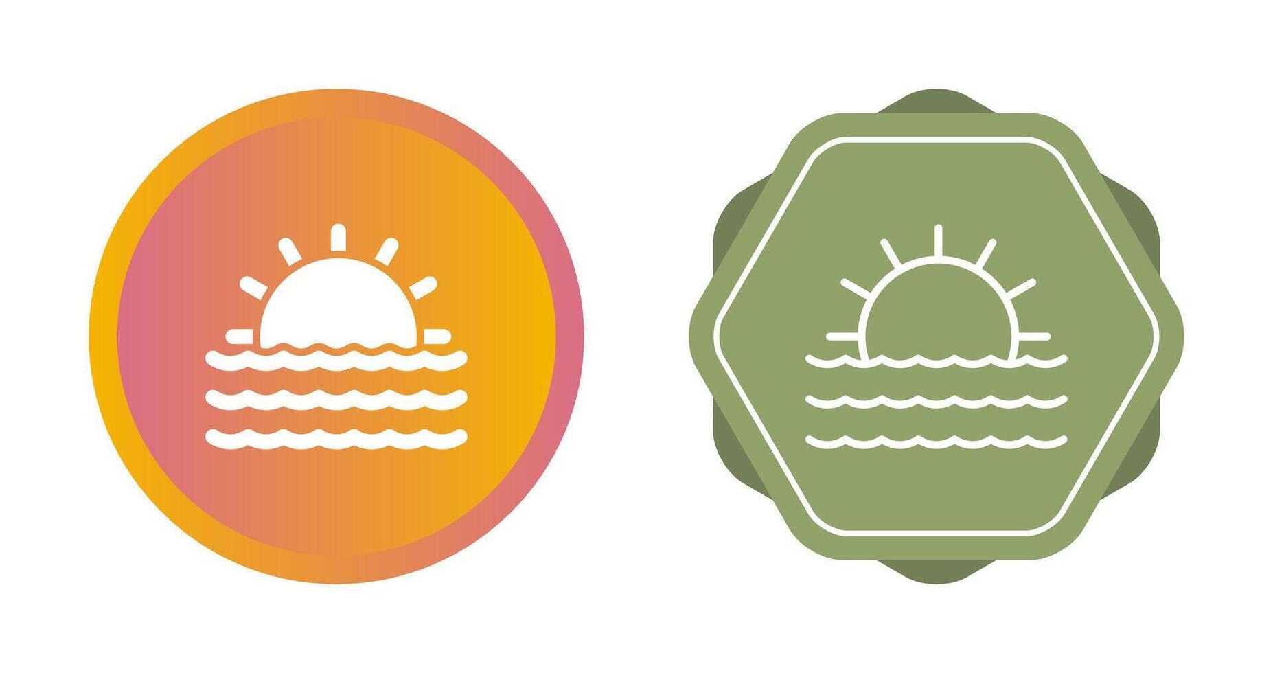 Sunset Vector Icon