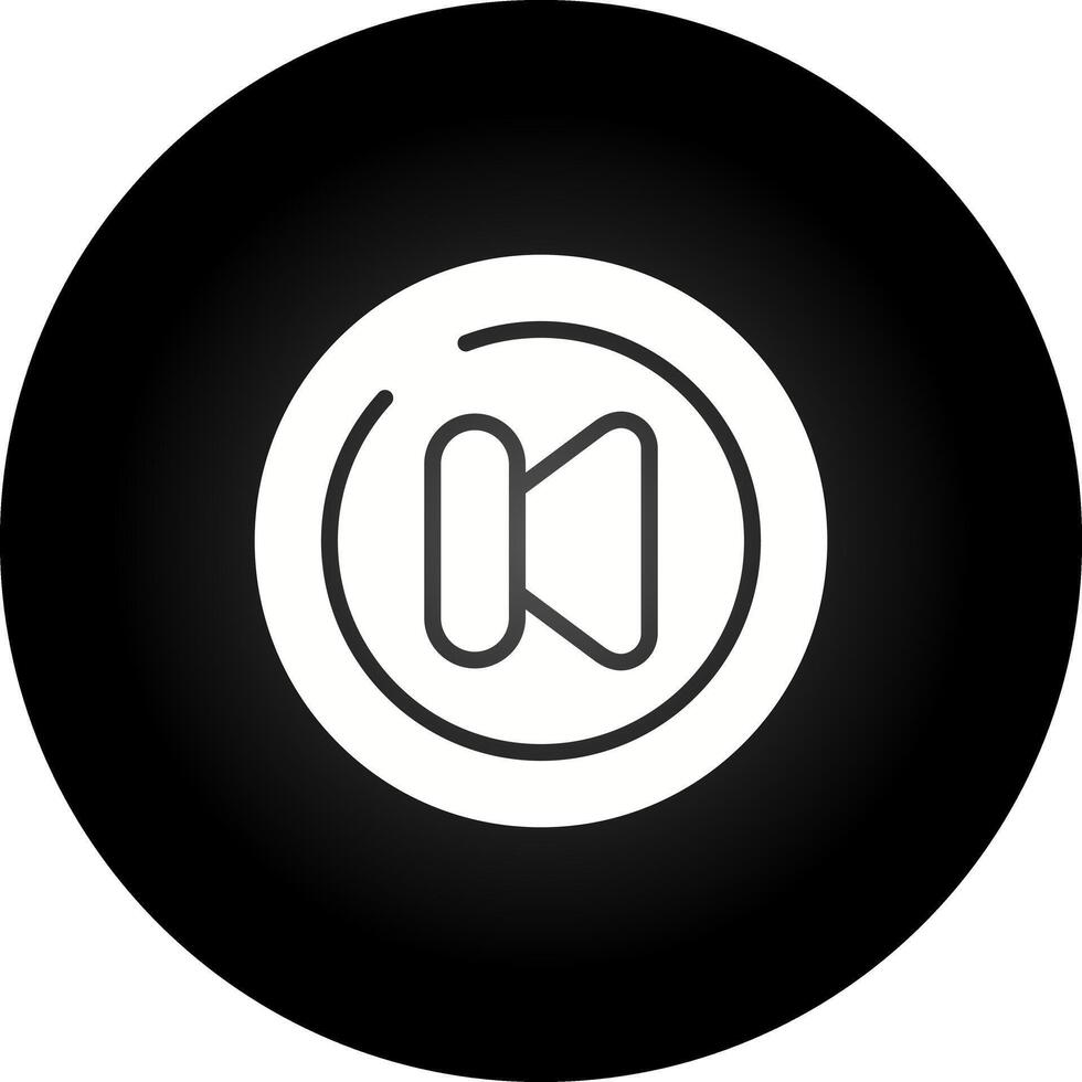 Video Previous Track Circl Vector Icon