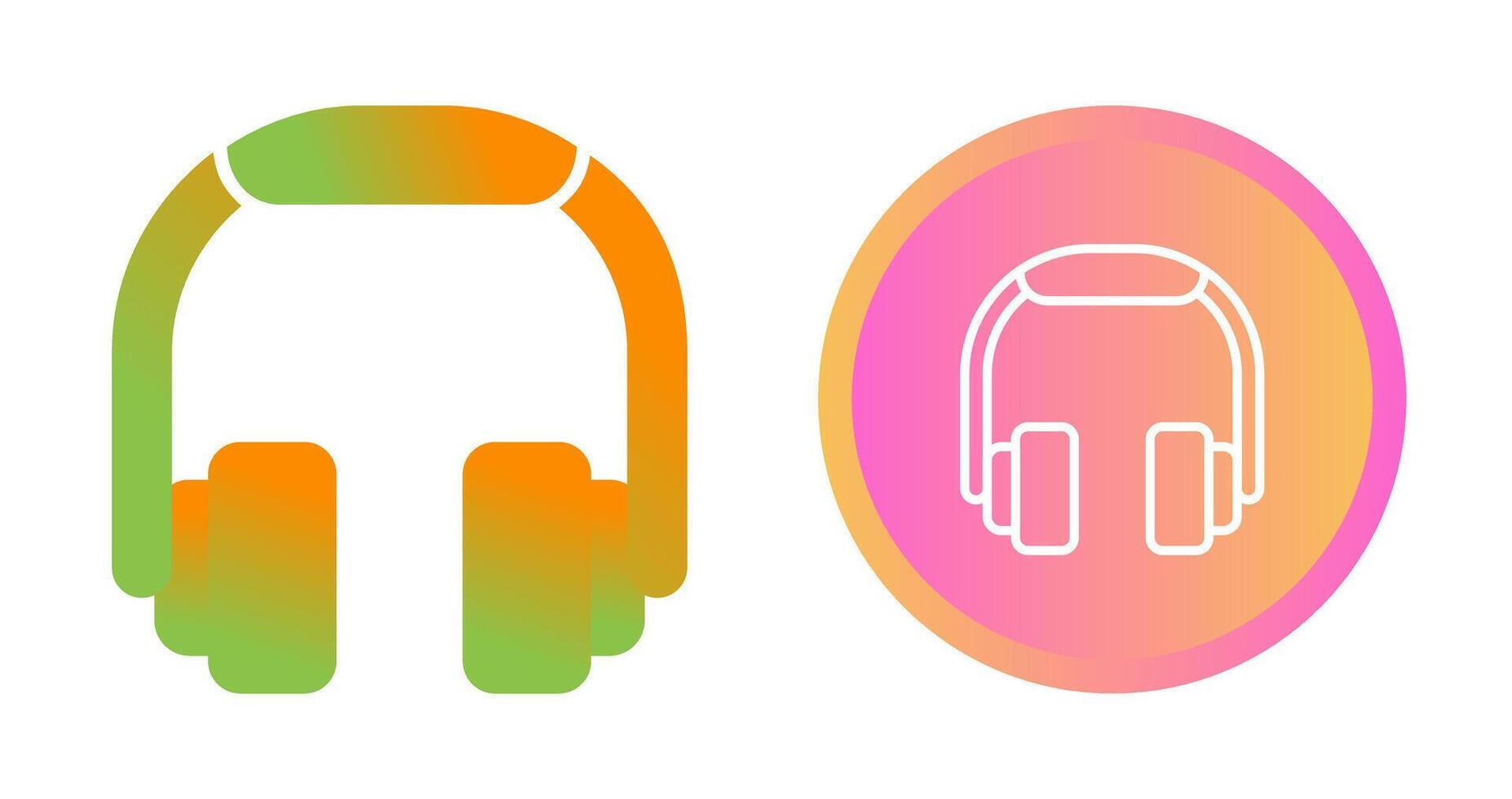 icono de vector de auriculares