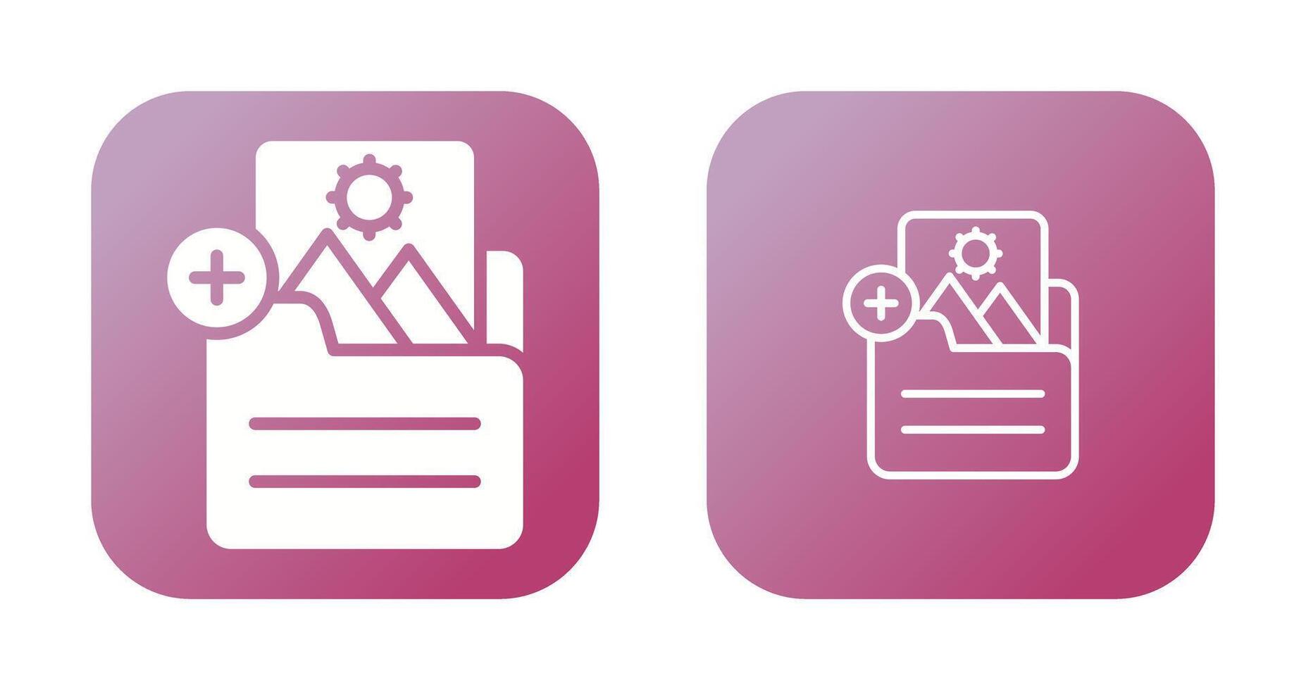 Document Insert Image Vector Icon